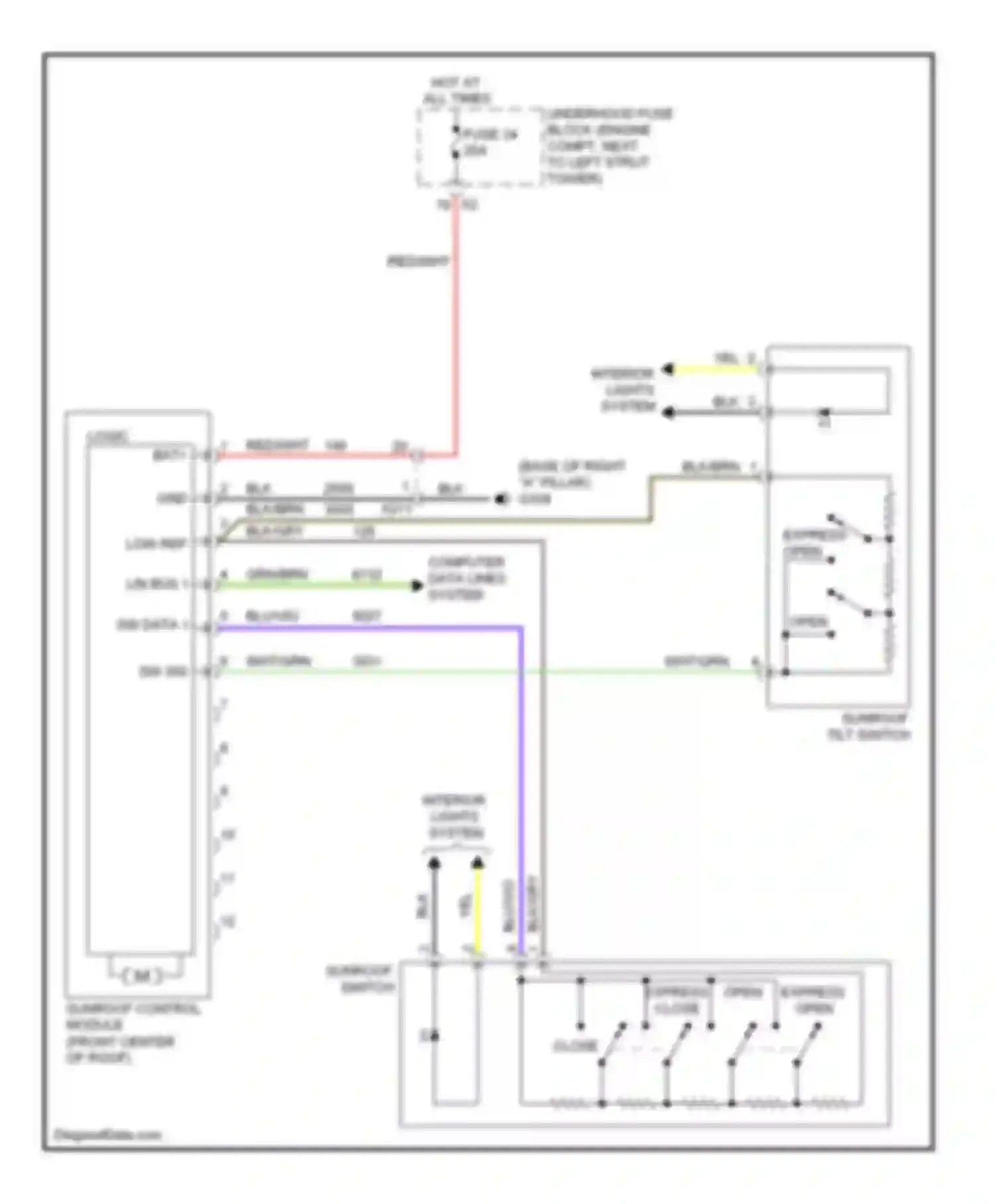 Wiring diagram open express open for Chevrolet Cruze I facelift (2012-2015) (1 of 1)