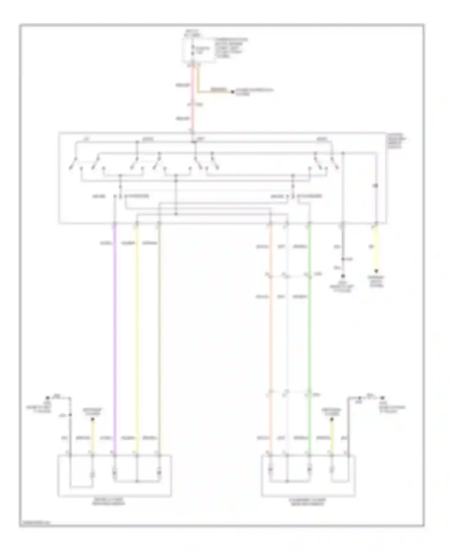 Wiring diagram power distribution system for Chevrolet Cruze I facelift (2012-2015) (5 of 11)