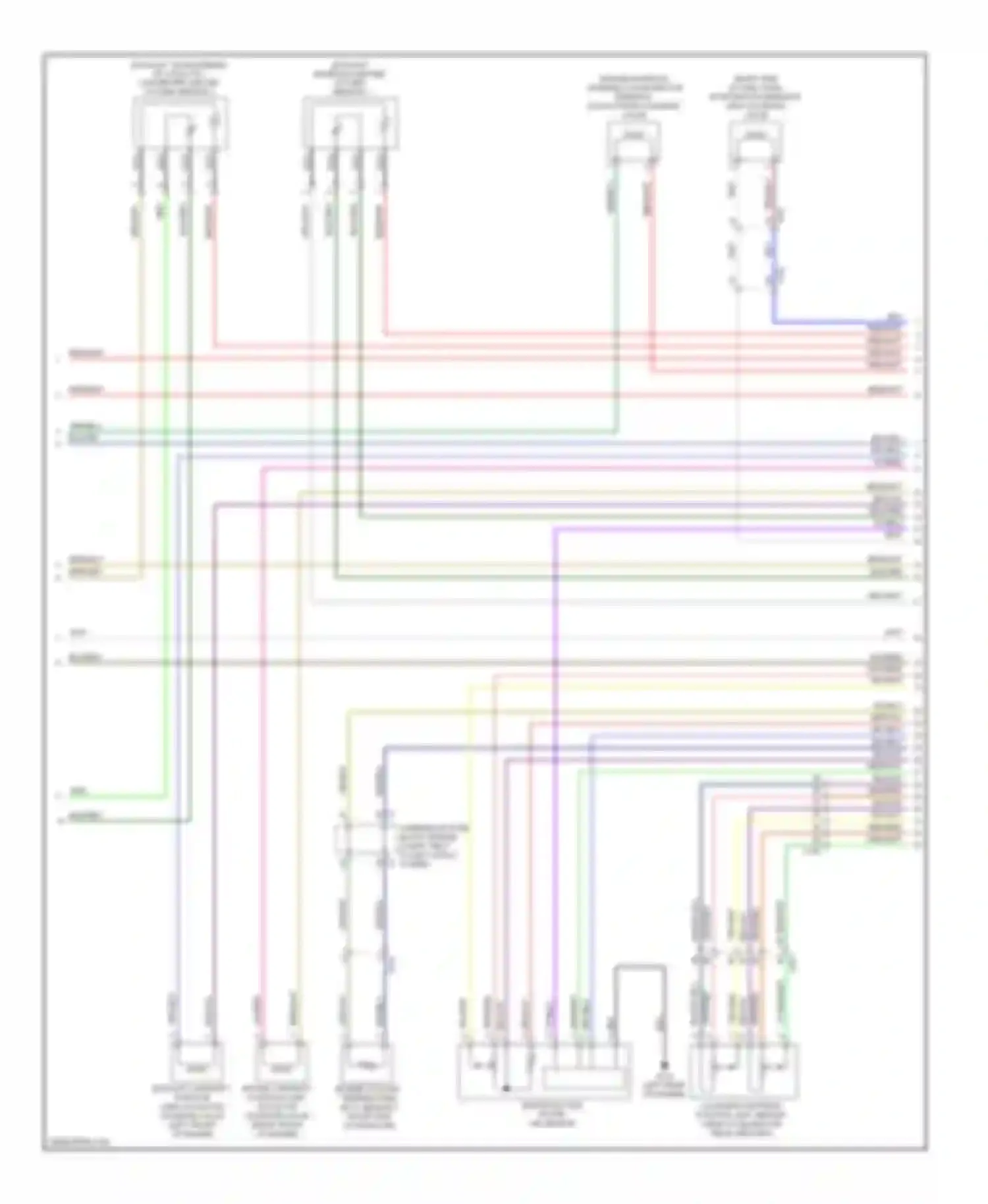 Wiring diagram (right front of engine for Chevrolet Cruze I facelift (2012-2015) (2 of 4)
