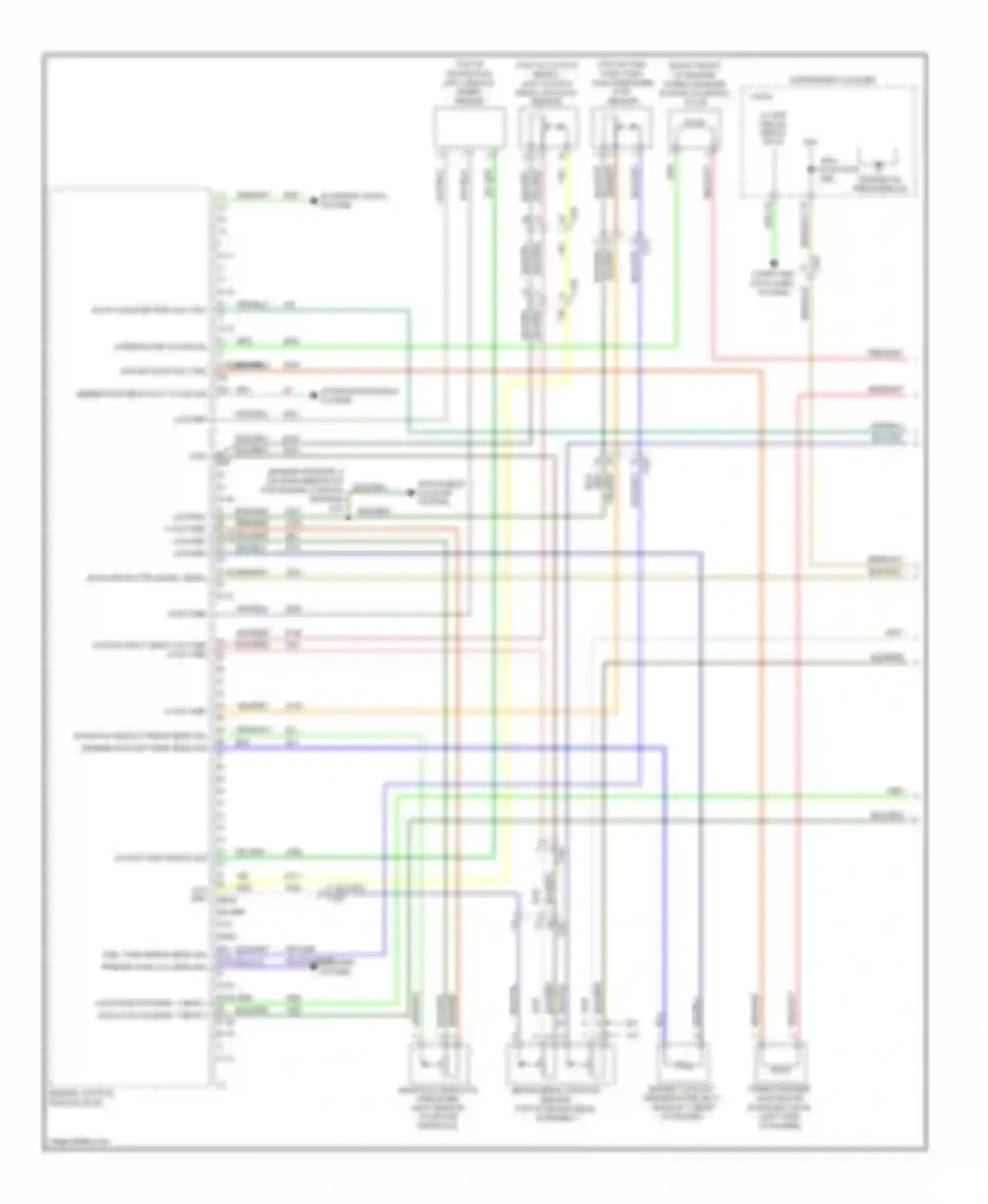 Wiring diagram (right front of engine for Chevrolet Cruze I facelift (2012-2015) (1 of 4)