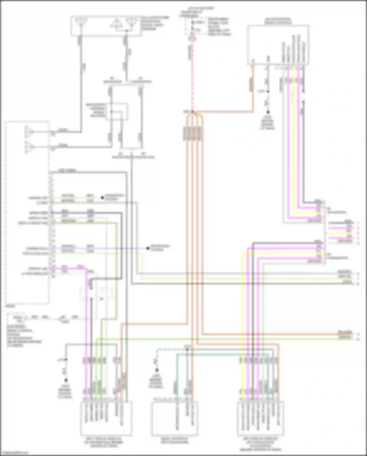 Cruze Chevrolet I facelift (2012-2015): Navigation circuit, w/o amplifier (1 of 3)