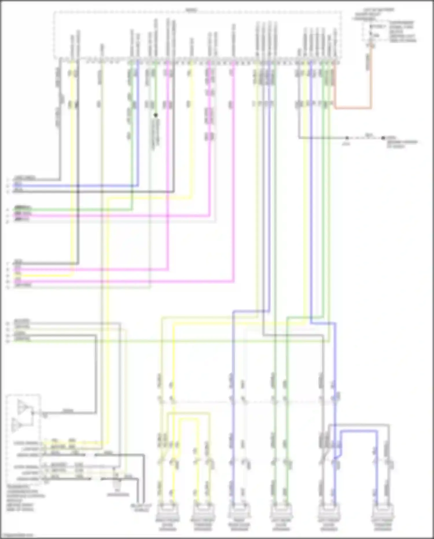 Cruze Chevrolet I facelift (2012-2015): Navigation circuit, w/o amplifier (3 of 3)