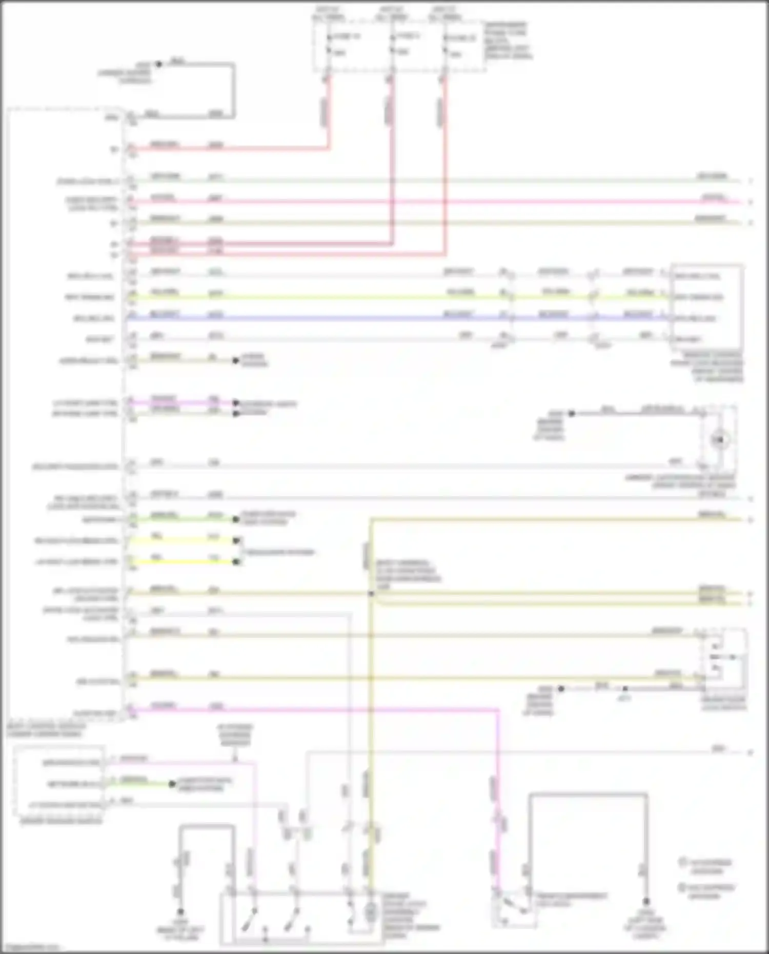 Wiring diagram child security lock rly ctrl for Chevrolet Cruze I facelift (2012-2015) (2 of 4)