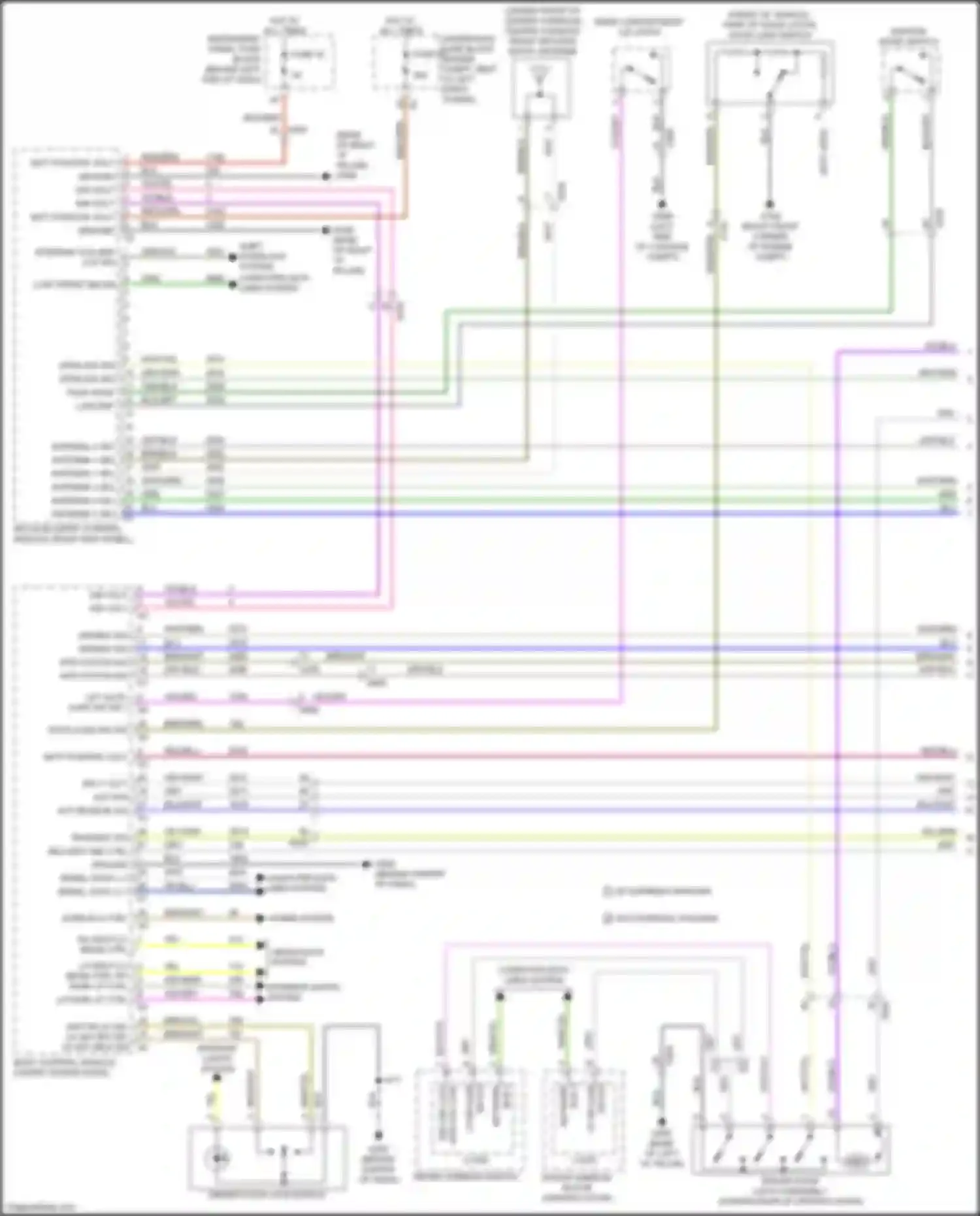 Wiring diagram driver window switch for Chevrolet Cruze I facelift (2012-2015) (12 of 17)