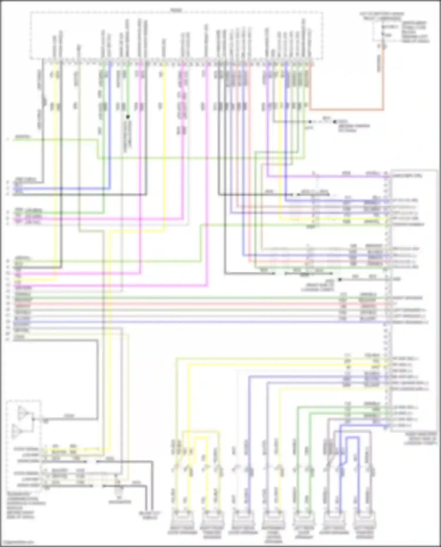 Wiring diagram lr spk + for Chevrolet Cruze I facelift (2012-2015) (1 of 2)