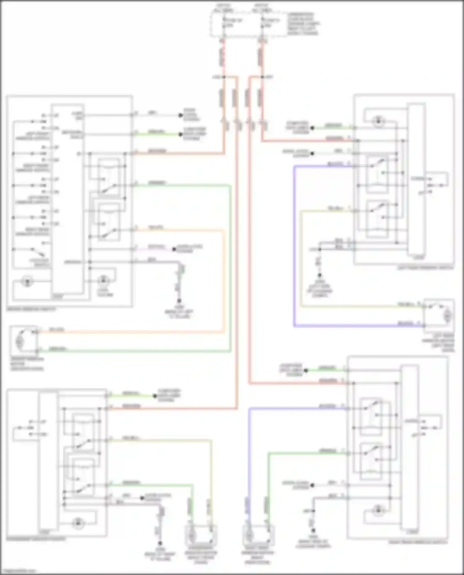 Wiring diagram right rear window switch for Chevrolet Cruze I facelift (2012-2015) (14 of 14)