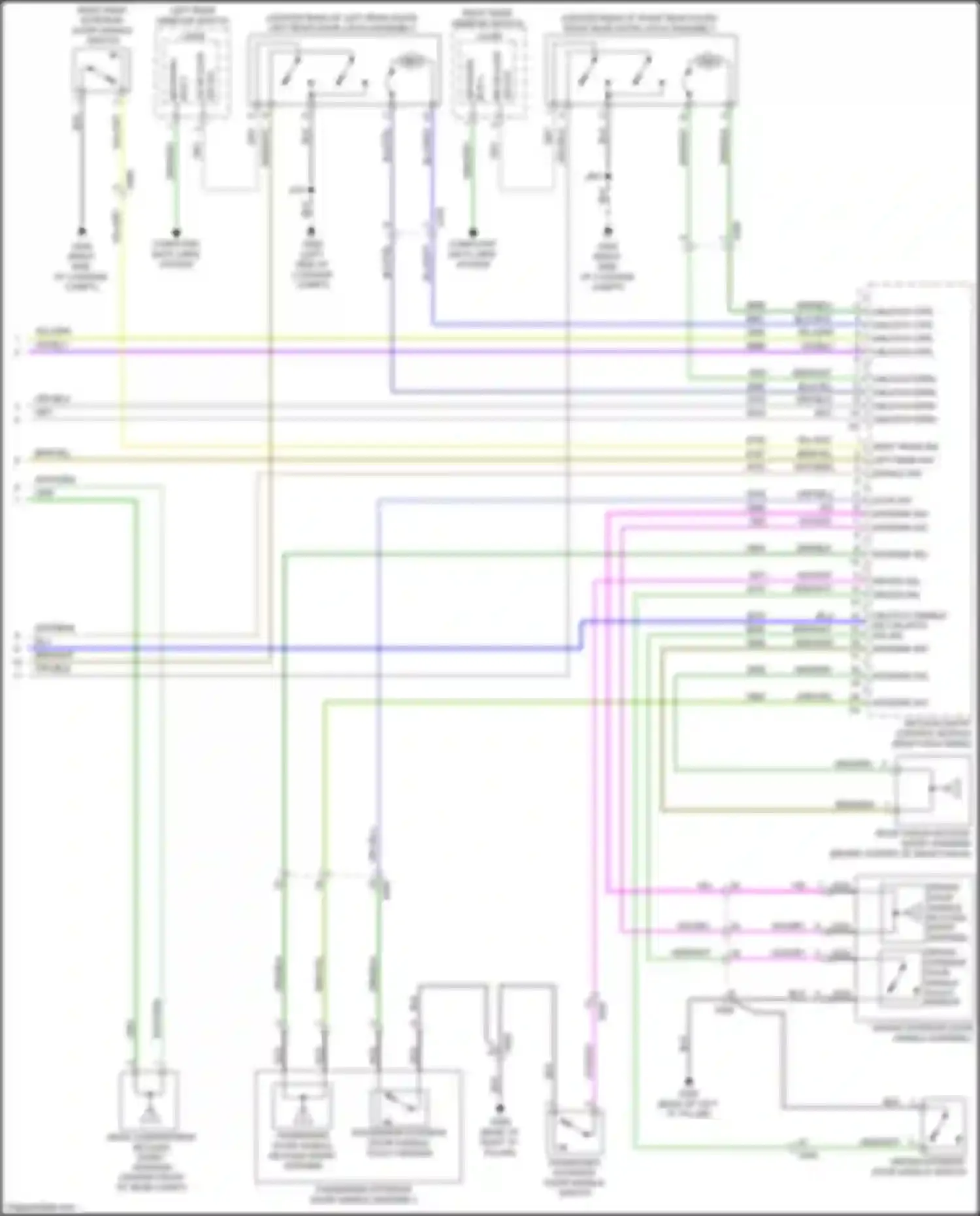 Wiring diagram unlatch rtrn for Chevrolet Cruze I facelift (2012-2015) (1 of 2)