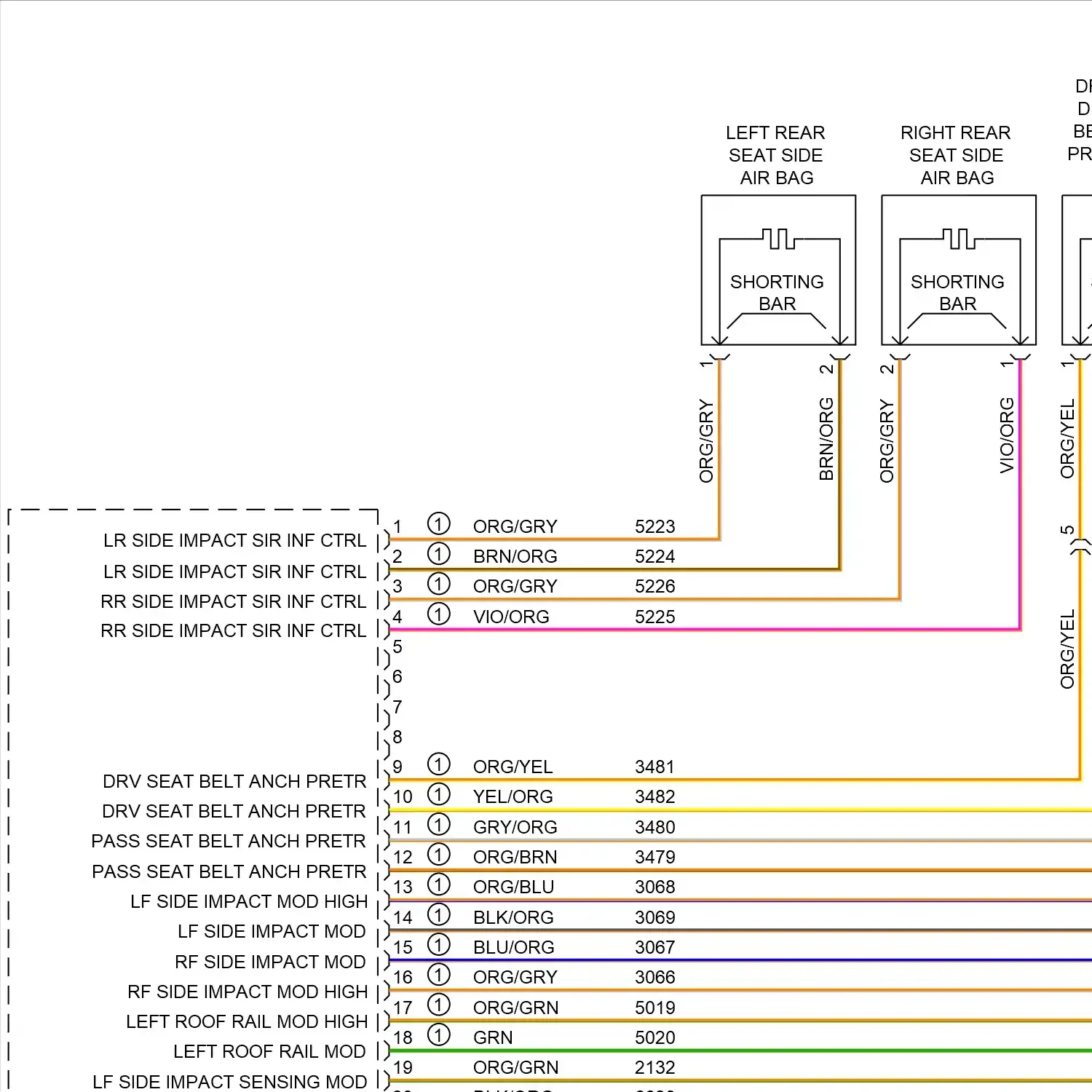 demo - Supplemental restraints circuit (1 of 2) Supplemental restraints circuit (1 of 2)