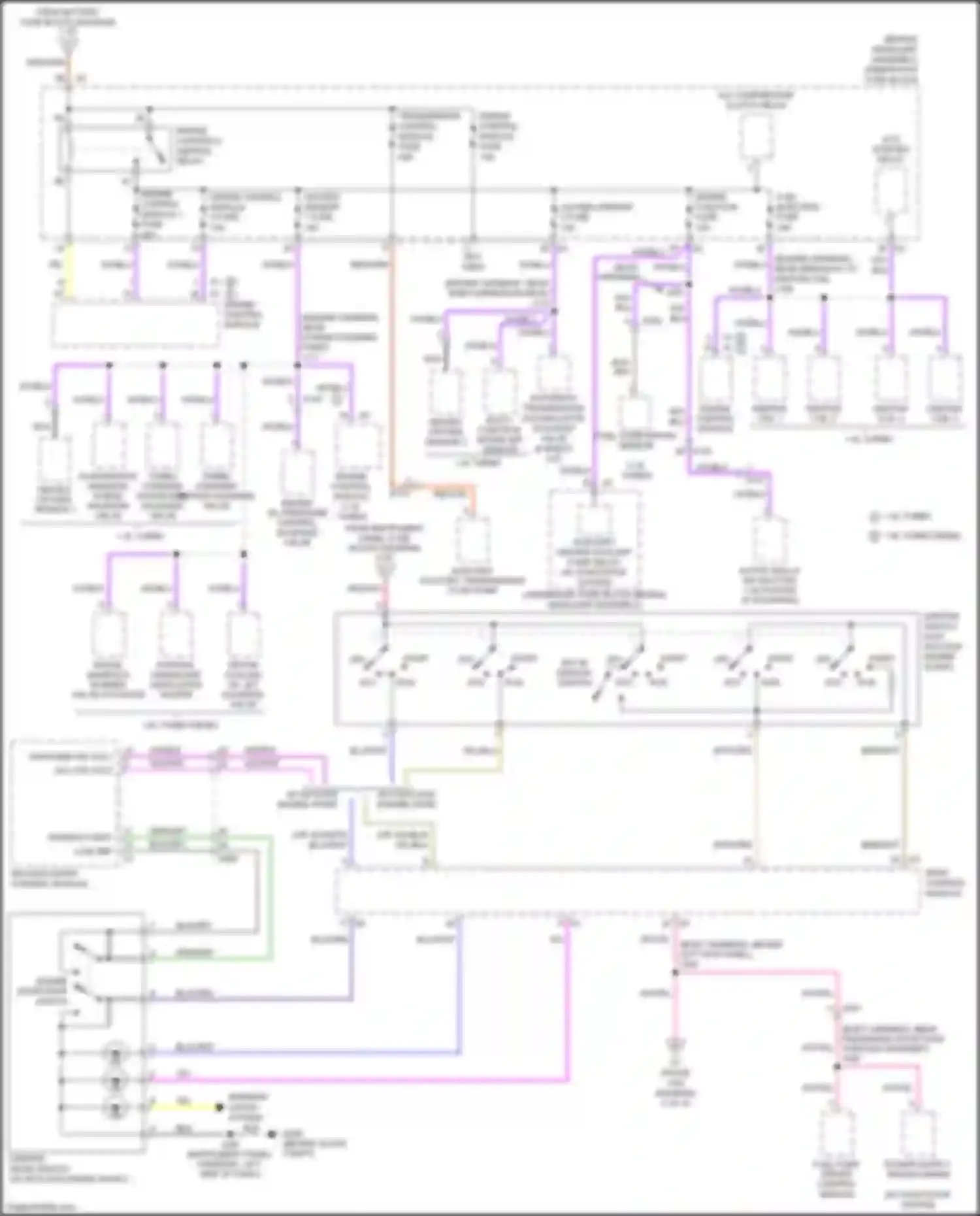 Wiring diagram engine control module 1 fuse for Chevrolet Cruze II (2015-2024) (1 of 1)