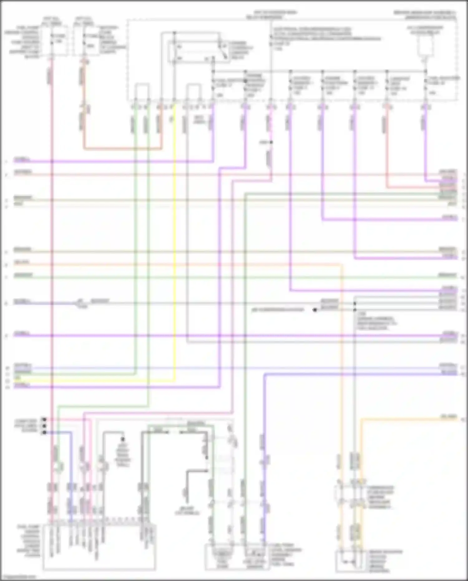 Wiring diagram engine controls ignition relay for Chevrolet Cruze II (2015-2024) (2 of 4)