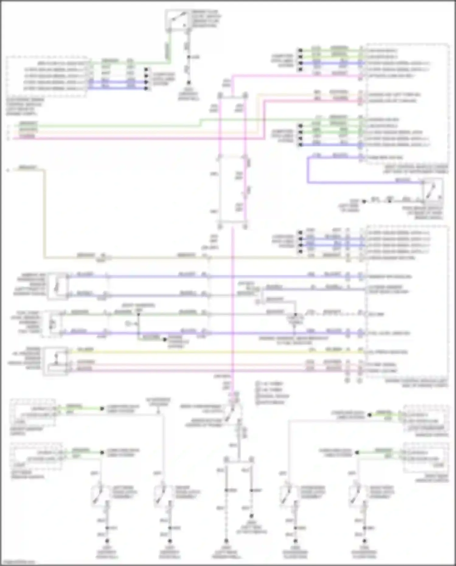 Wiring diagram fuel pump, level sensor assembly for Chevrolet Cruze II (2015-2024) (1 of 4)
