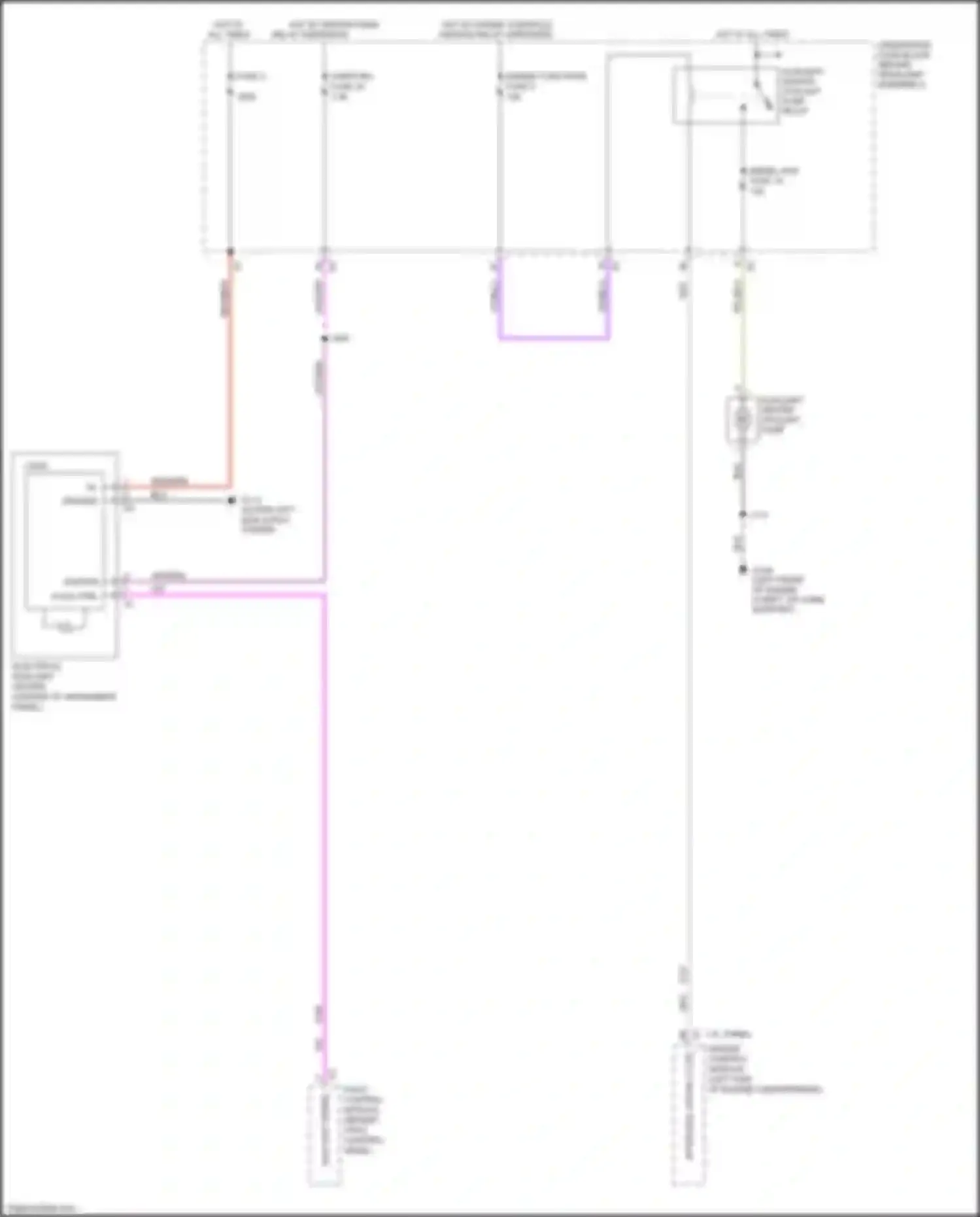 Wiring diagram hot w/ engine controls ignition relay energized for Chevrolet Cruze II (2015-2024) (2 of 4)