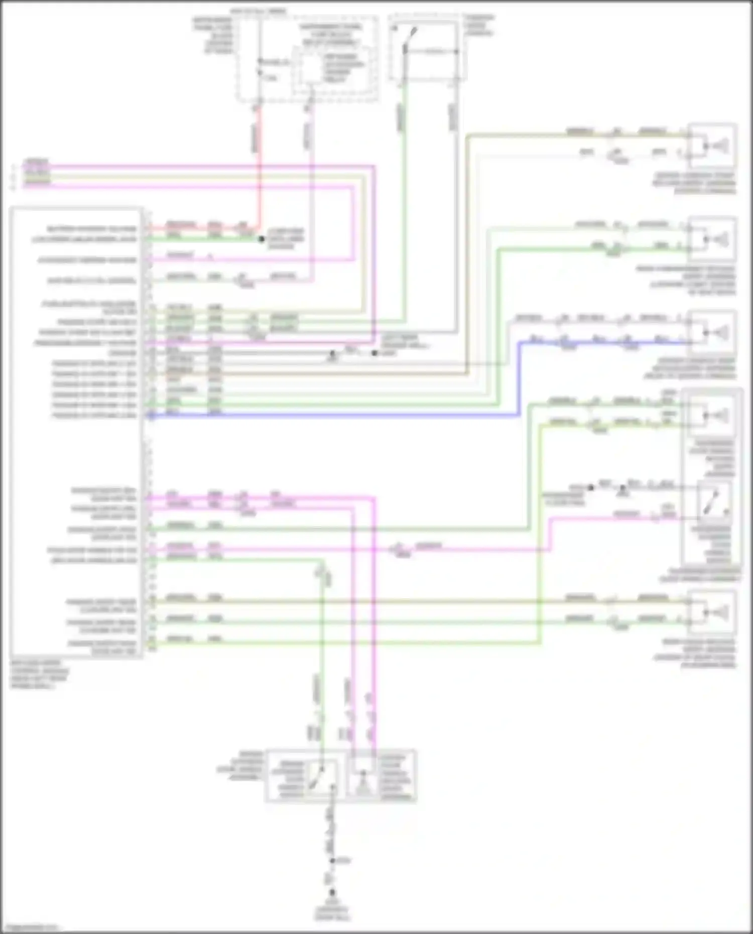 Wiring diagram instrument panel fuse block relay assembly for Chevrolet Cruze II (2015-2024) (1 of 6)