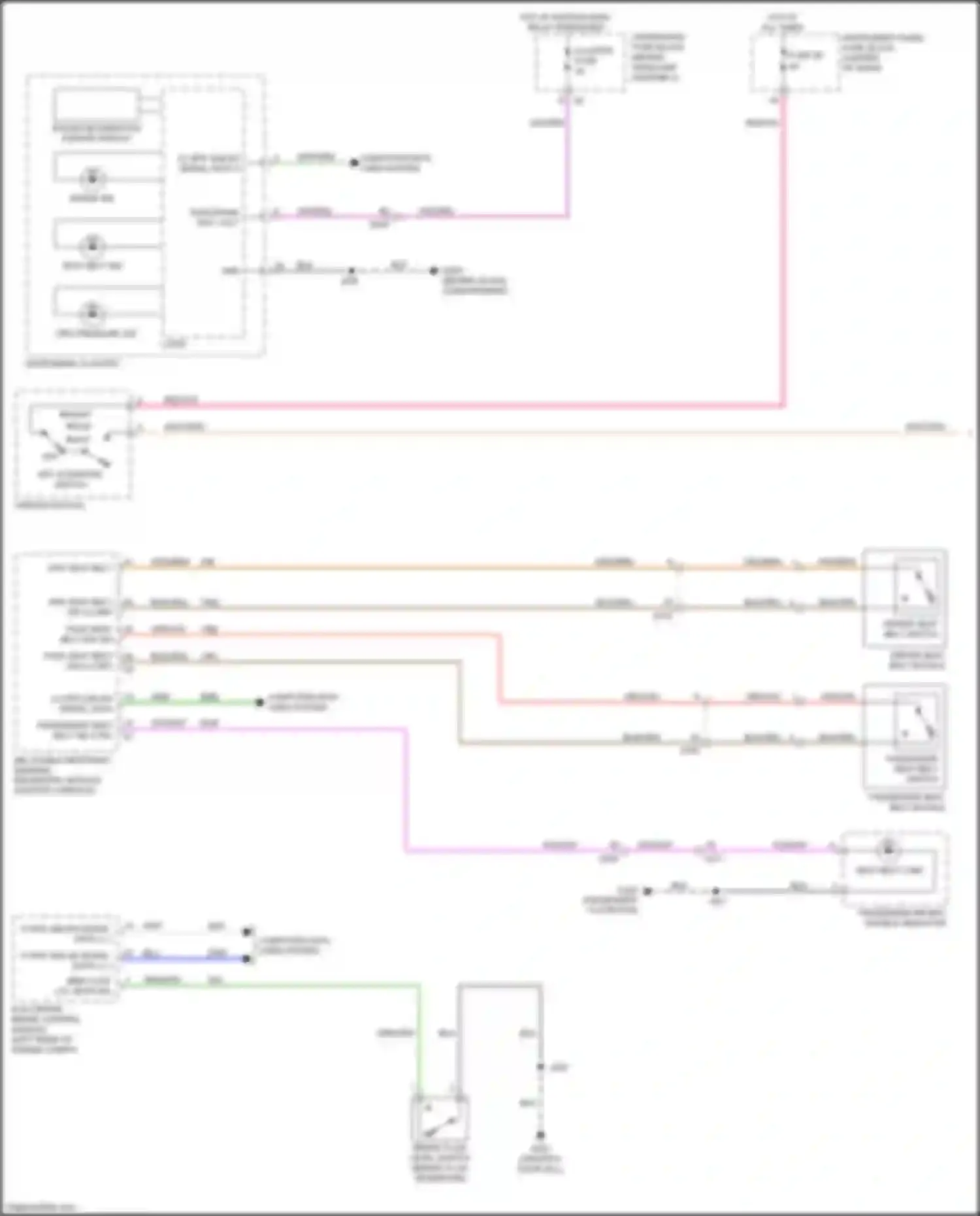 Wiring diagram key-in ignition switch for Chevrolet Cruze II (2015-2024) (6 of 6)