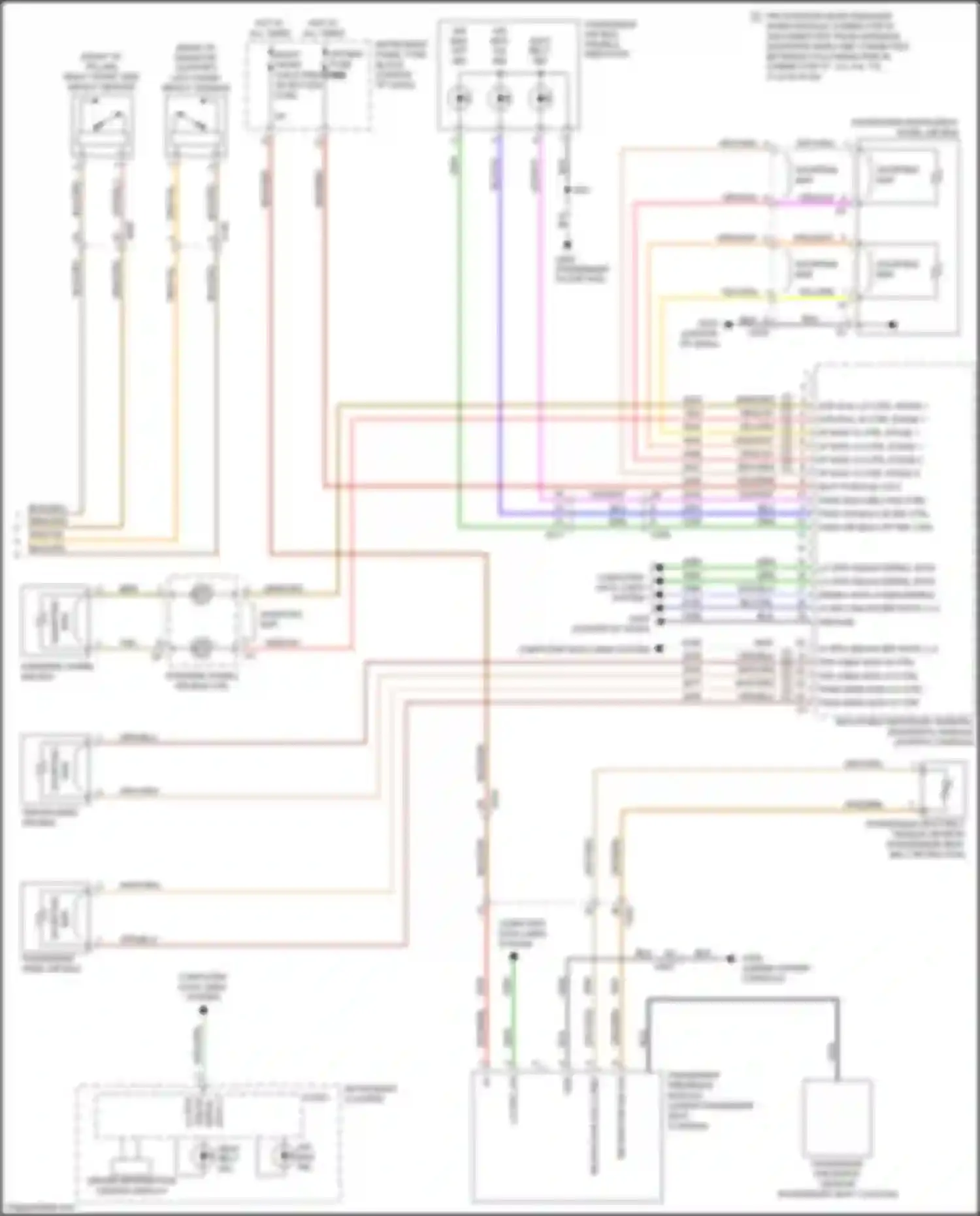 Wiring diagram left front impact sensor for Chevrolet Cruze II (2015-2024) (1 of 1)