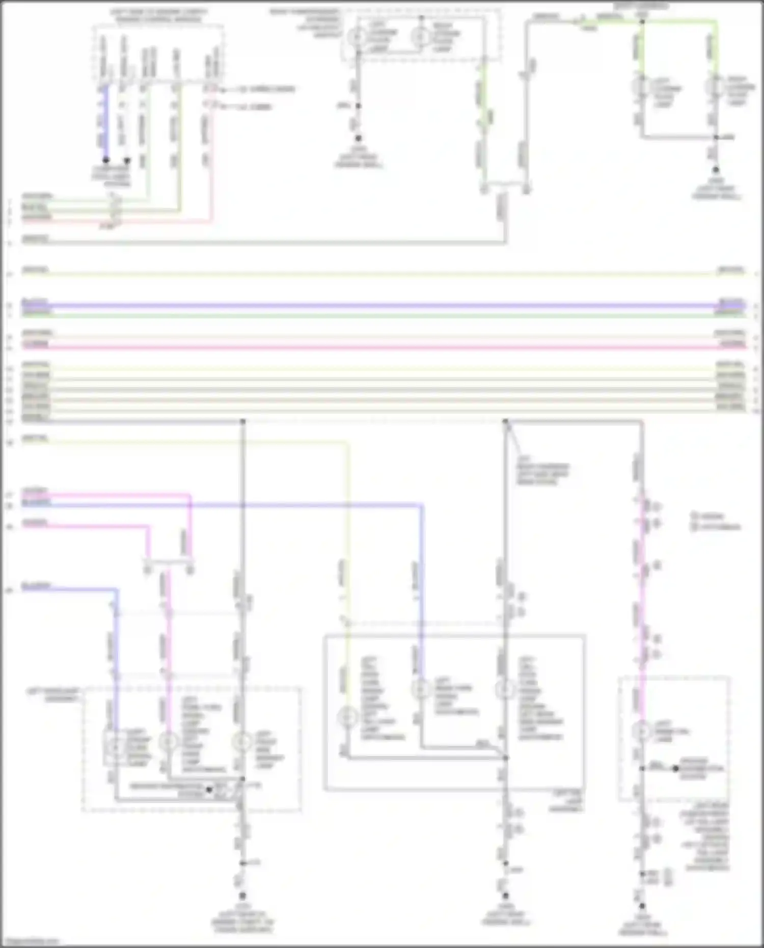 Wiring diagram left rear turn signal lamp for Chevrolet Cruze II (2015-2024) (2 of 2)