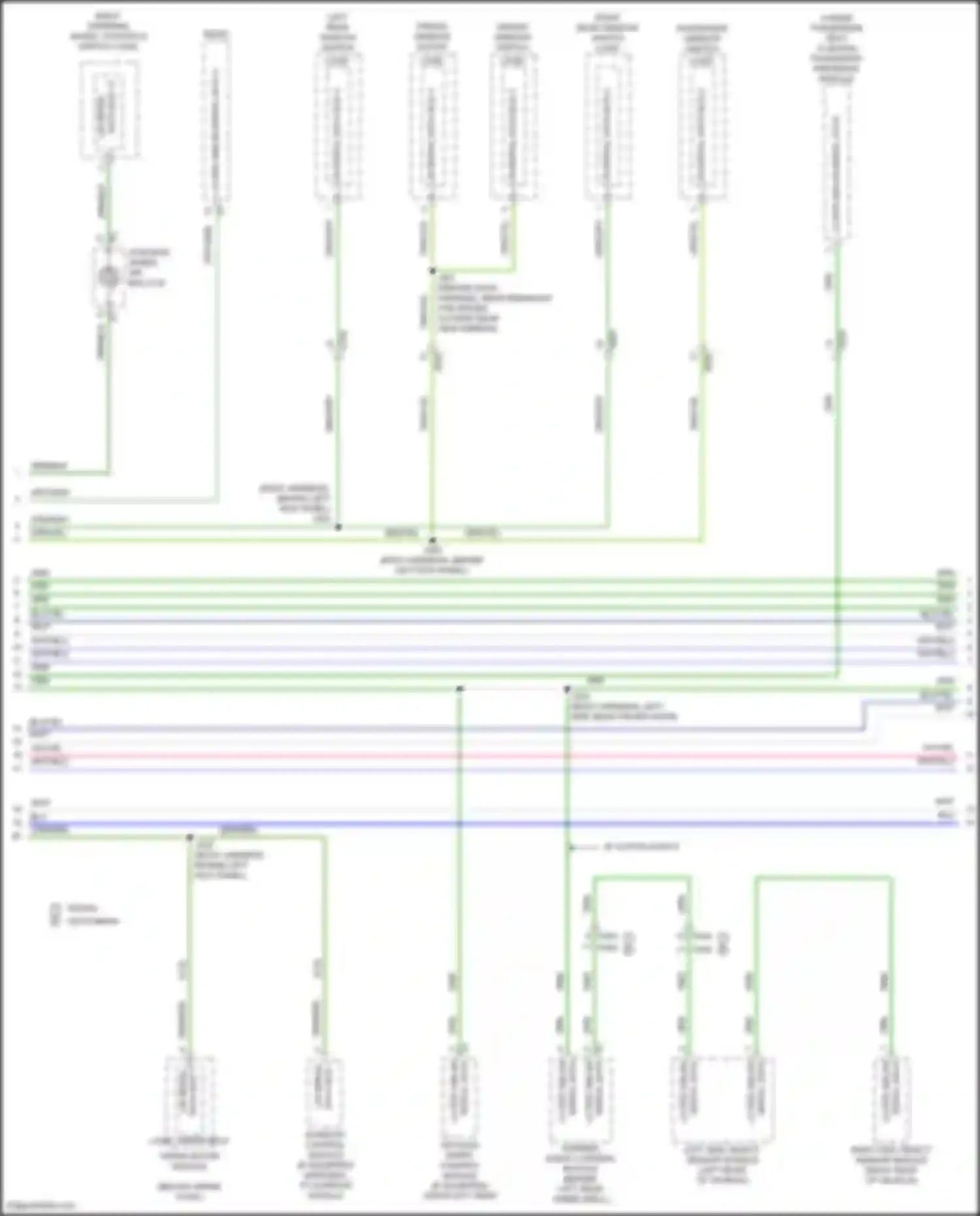 Wiring diagram logic windshield wiper motor module for Chevrolet Cruze II (2015-2024) (1 of 1)