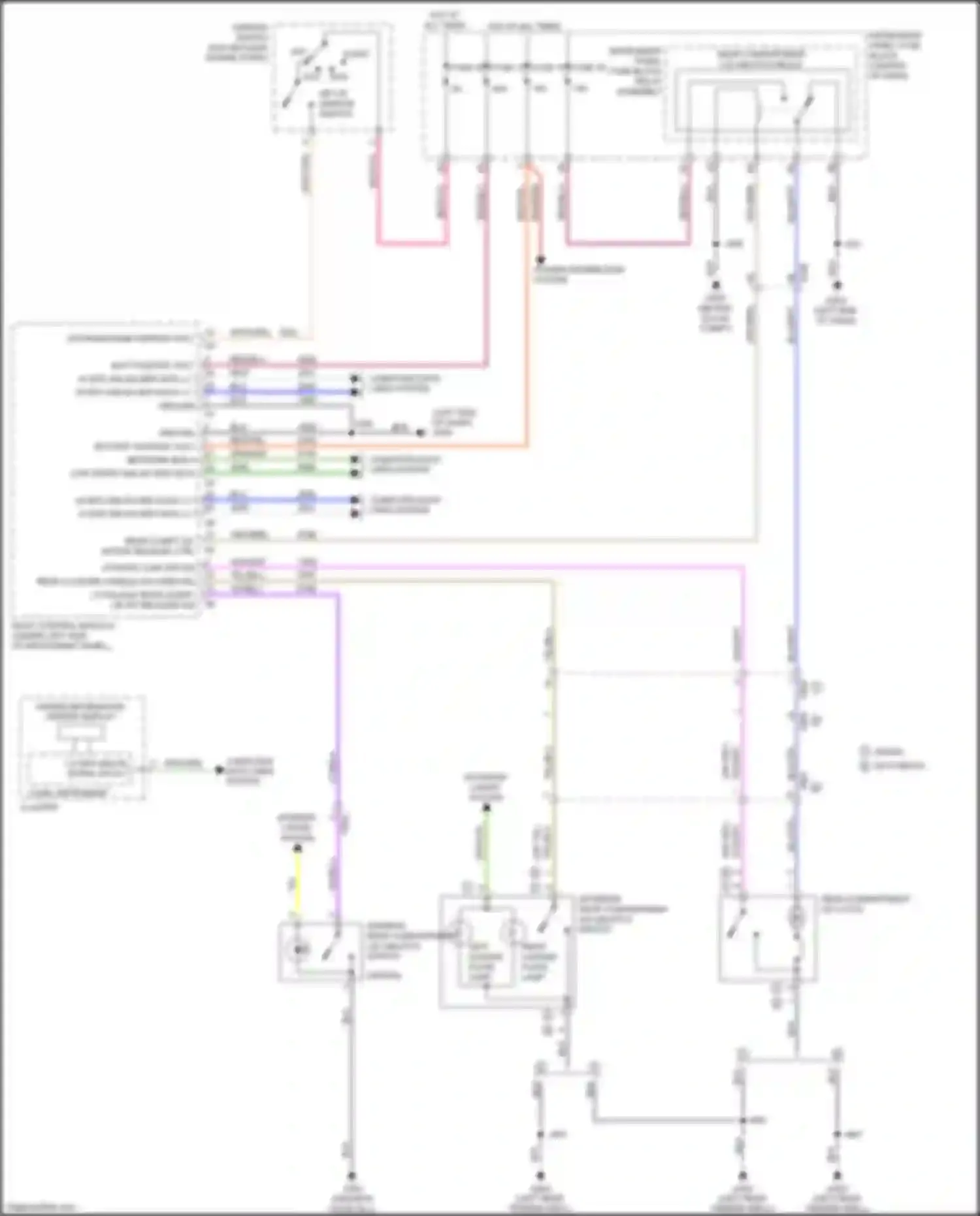 Wiring diagram rear closure handle sw open sig for Chevrolet Cruze II (2015-2024) (1 of 1)
