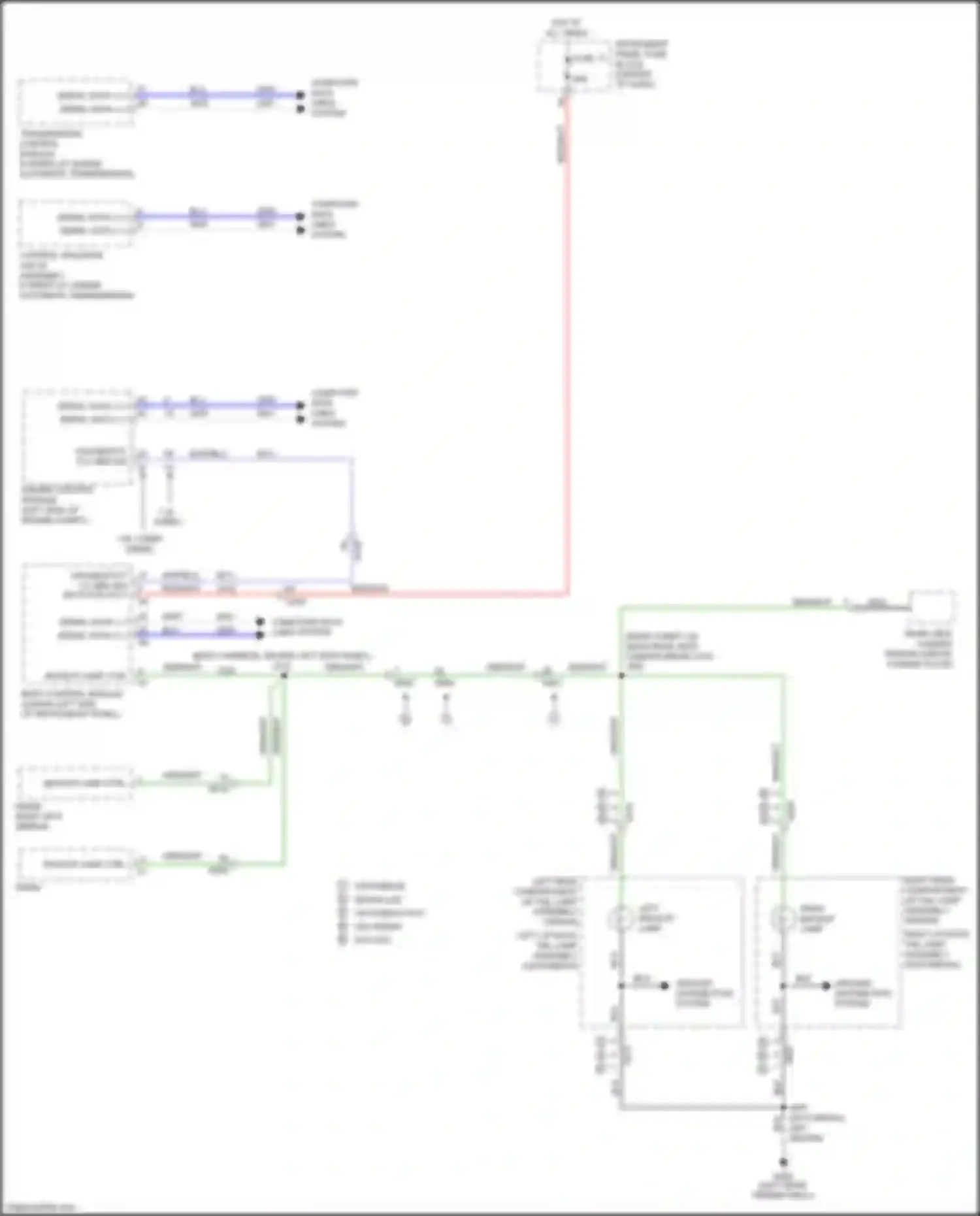 Wiring diagram right backup lamp for Chevrolet Cruze II (2015-2024) (1 of 2)
