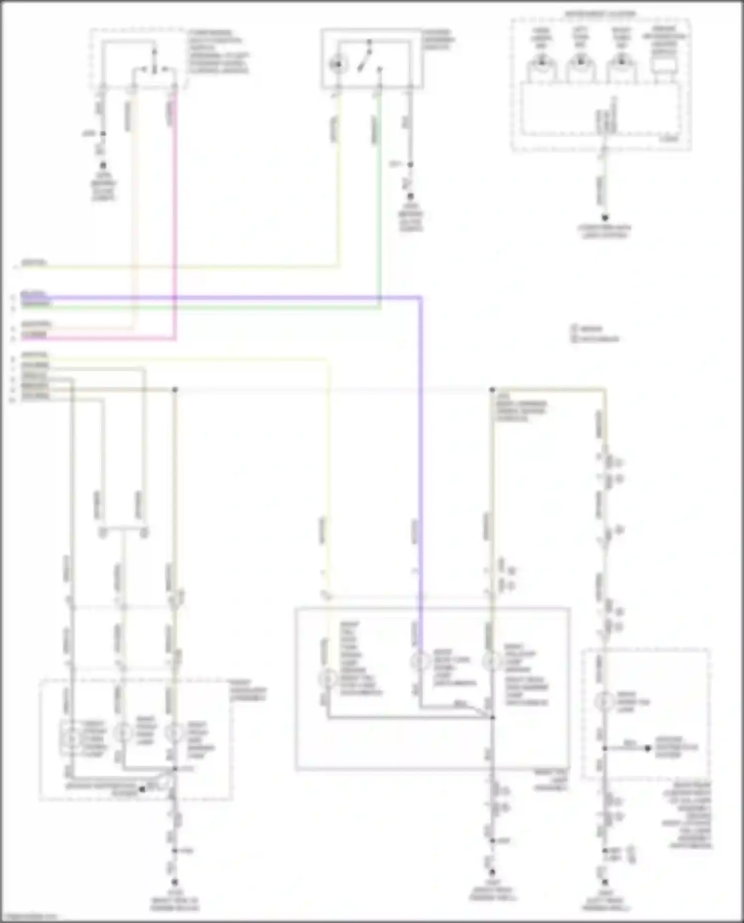 Wiring diagram right front side marker lamp for Chevrolet Cruze II (2015-2024) (1 of 3)