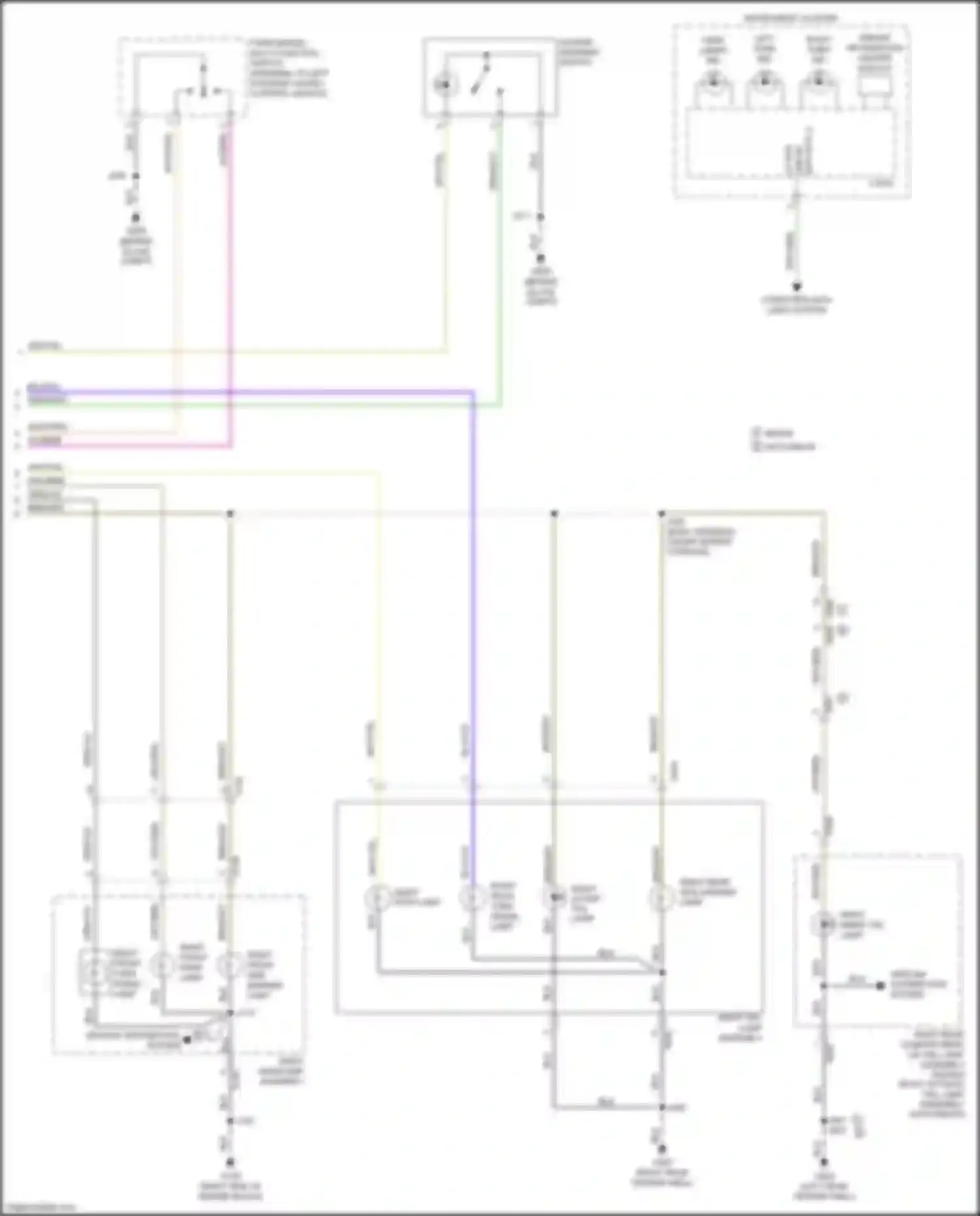 Wiring diagram right stop lamp for Chevrolet Cruze II (2015-2024) (1 of 1)