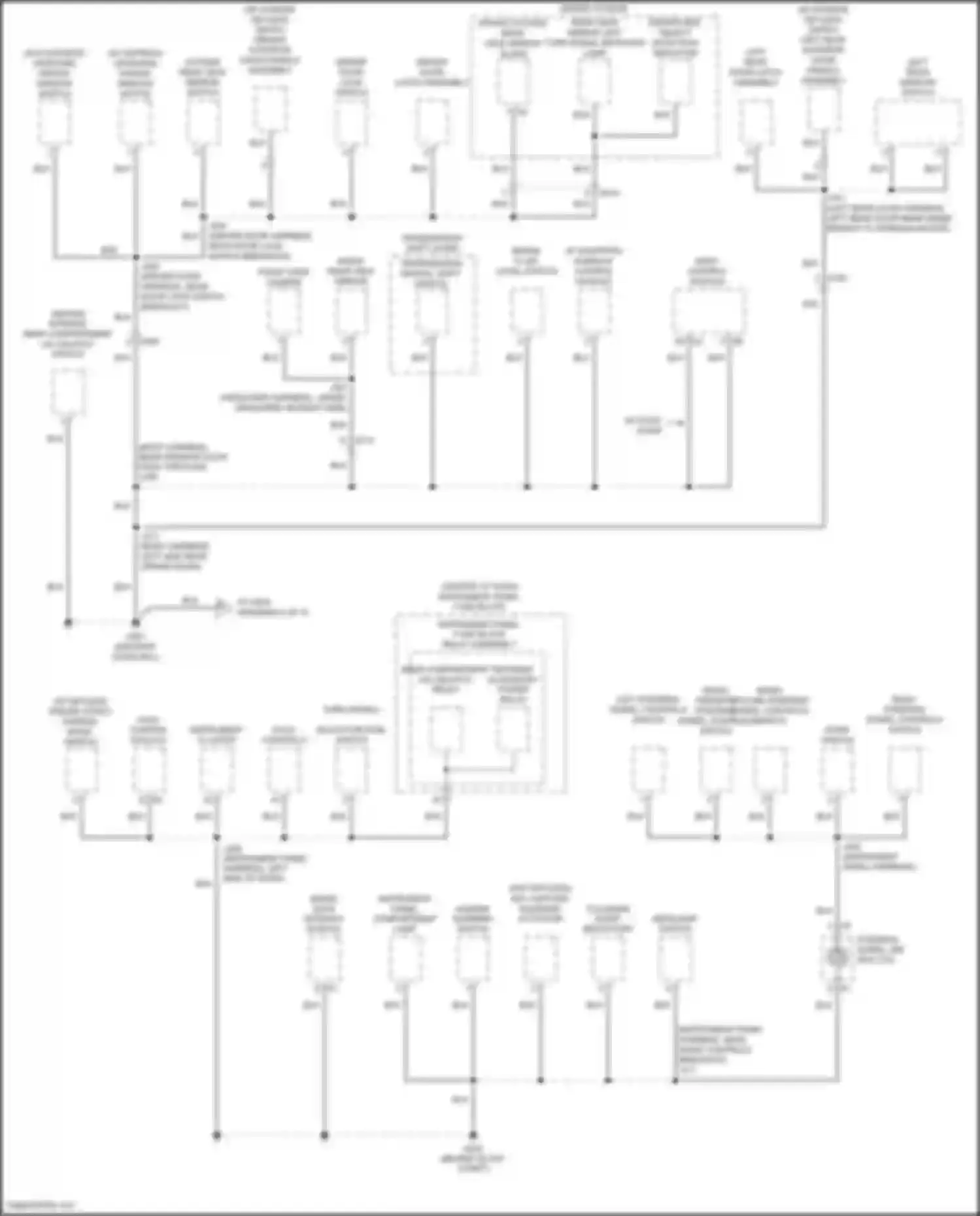 Wiring diagram w/ express up/down for Chevrolet Cruze II (2015-2024) (1 of 3)