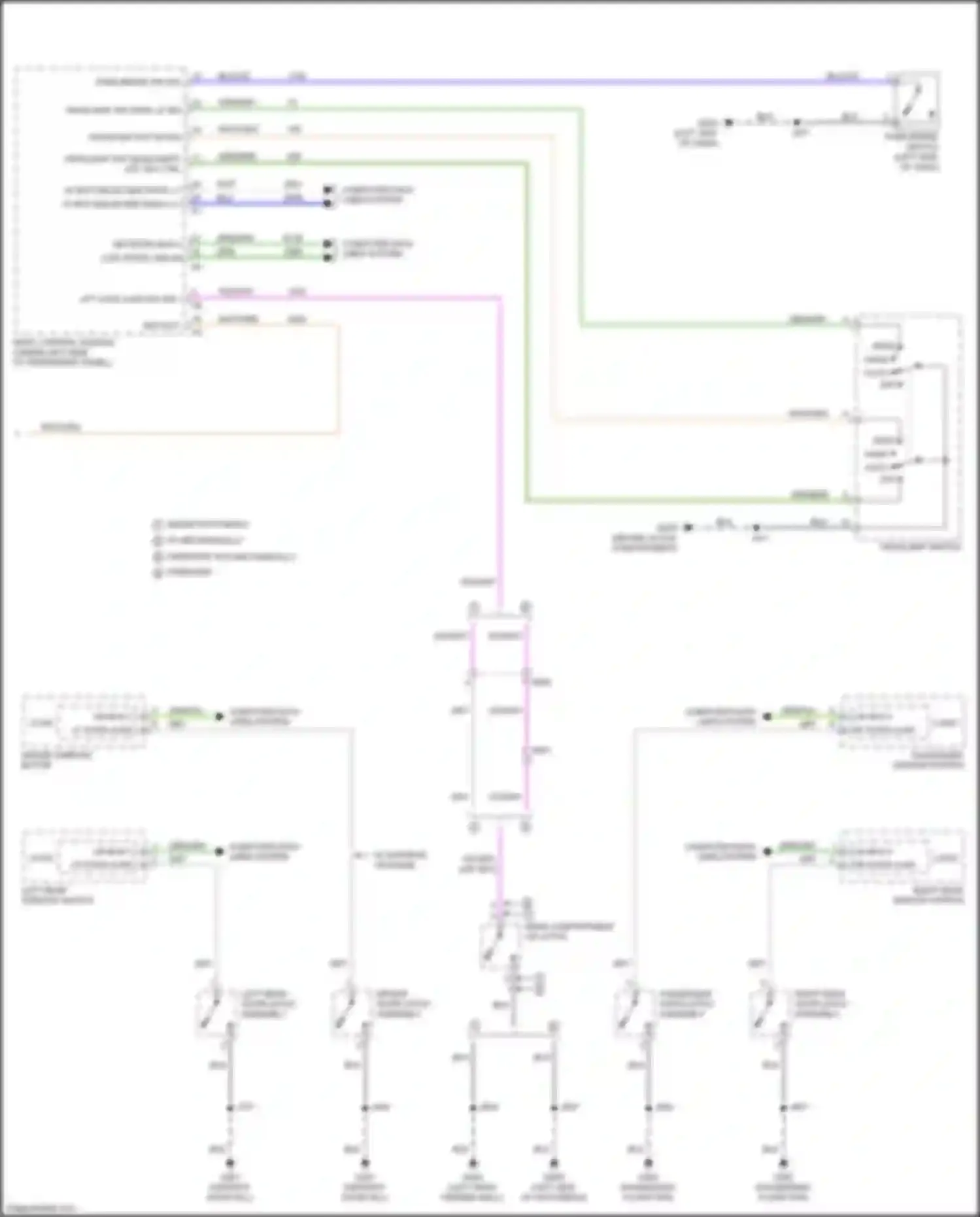 Wiring diagram w/ express up/down for Chevrolet Cruze II (2015-2024) (3 of 3)