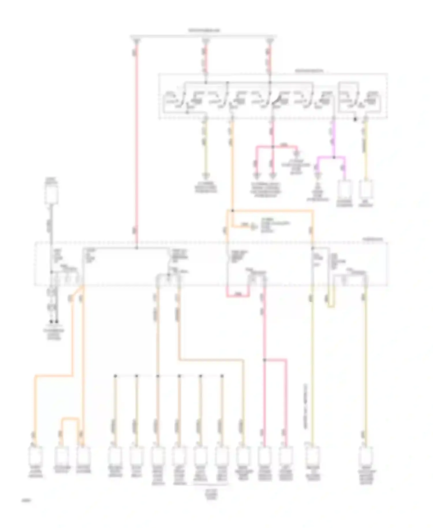 Cutaway G30 Chevrolet  (1985-1994): Power distribution circuit, diesel (2 of 3)