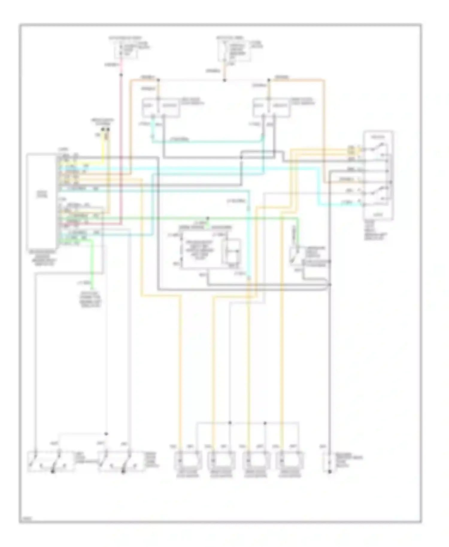 Cutaway G30 Chevrolet  (1985-1994): Keyless entry circuit