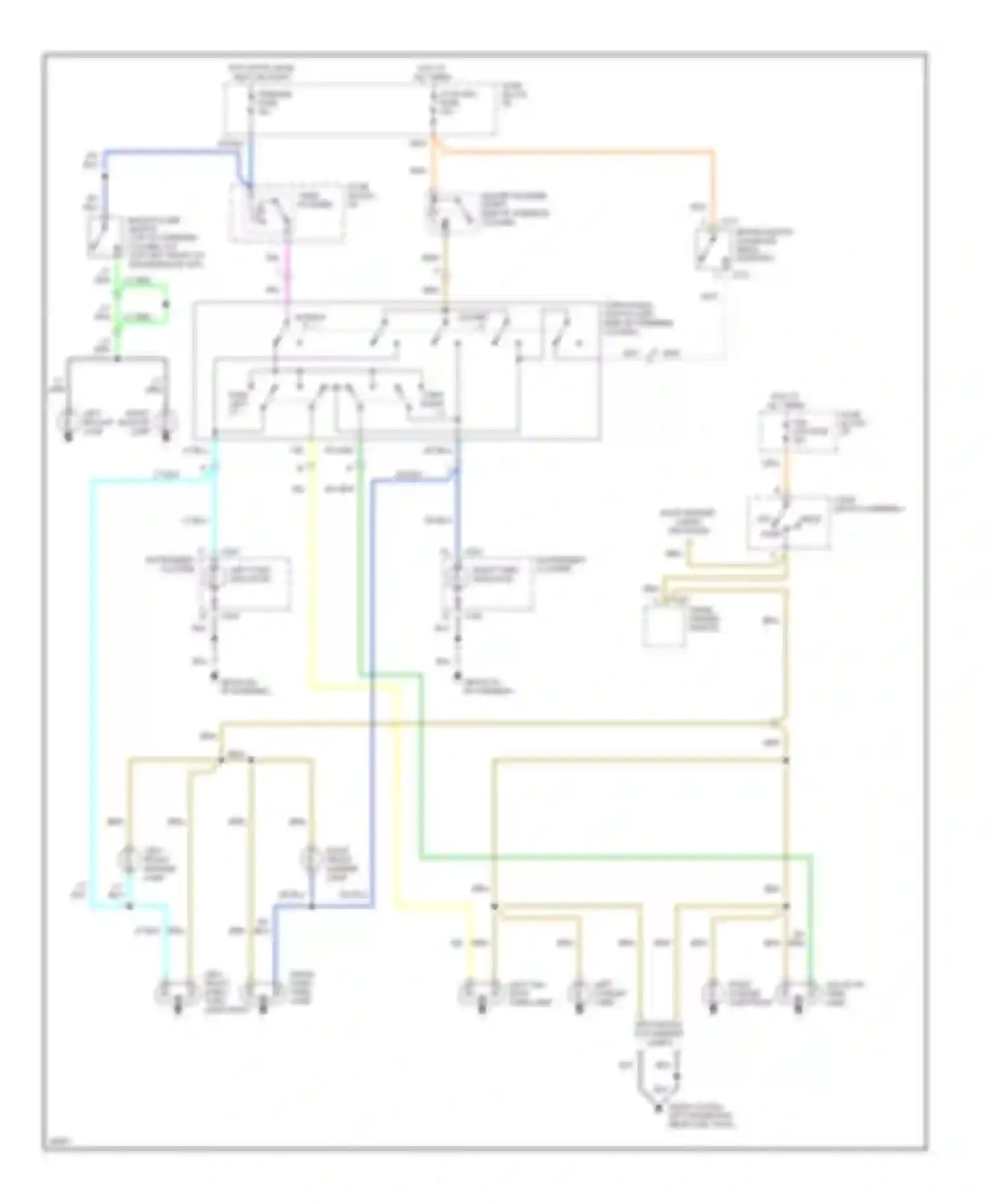 Wiring diagram left tail/stop turn lamp for Chevrolet Cutaway G30  (1985-1994) (1 of 5)