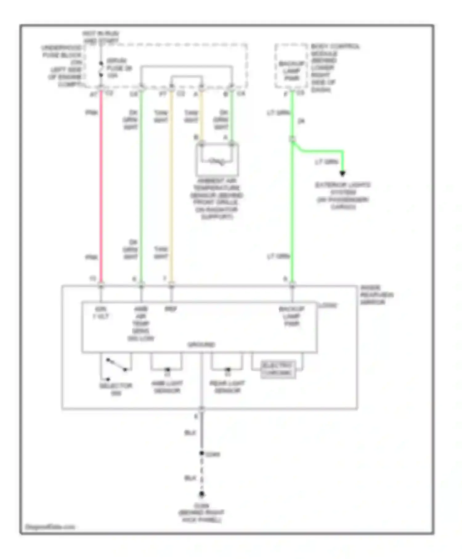Wiring diagram hot in run and start for Chevrolet Cutaway G3500  (1997-2012) (1 of 2)