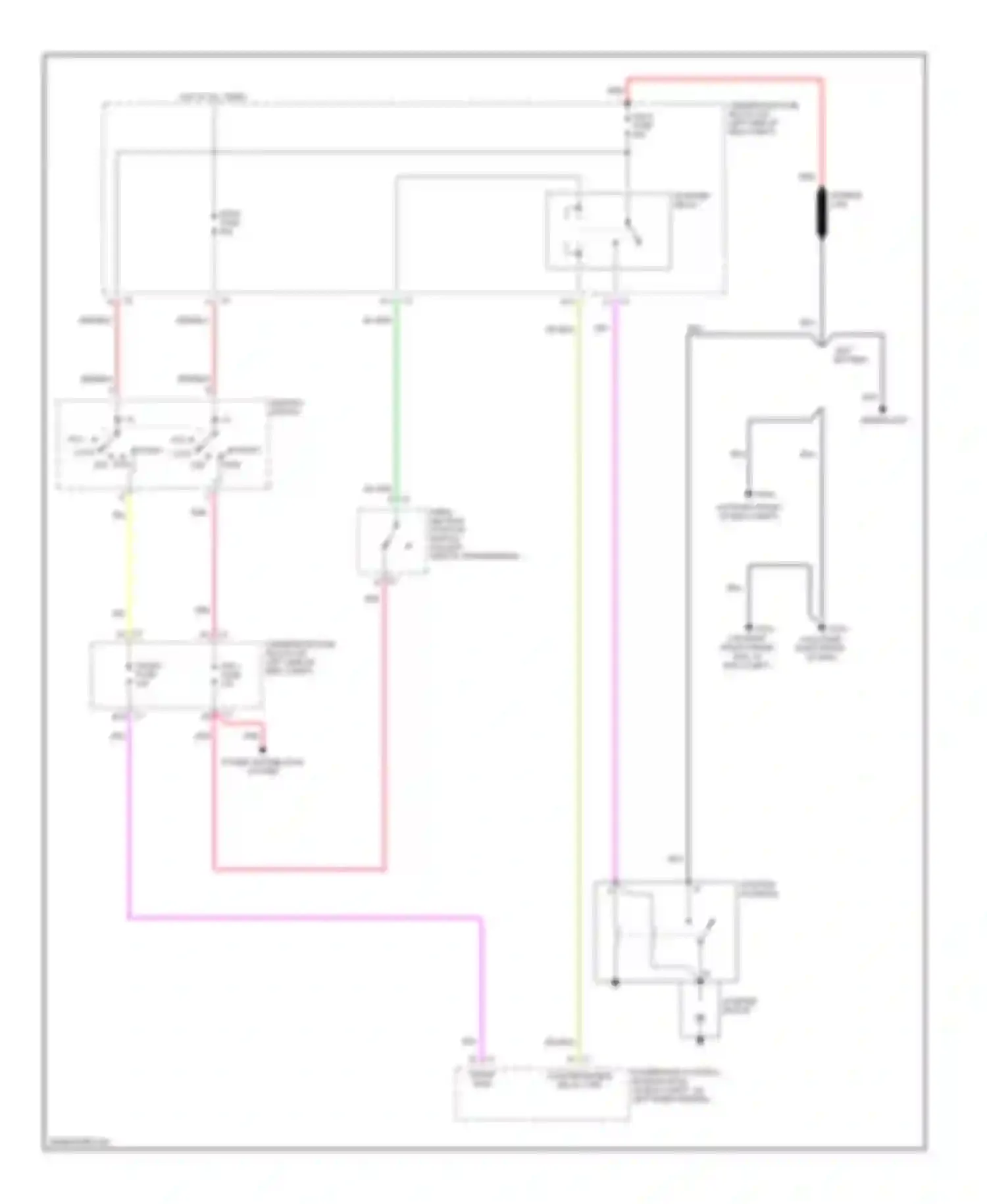 Wiring diagram power distribution system for Chevrolet Cutaway G3500  (1997-2012) (10 of 28)