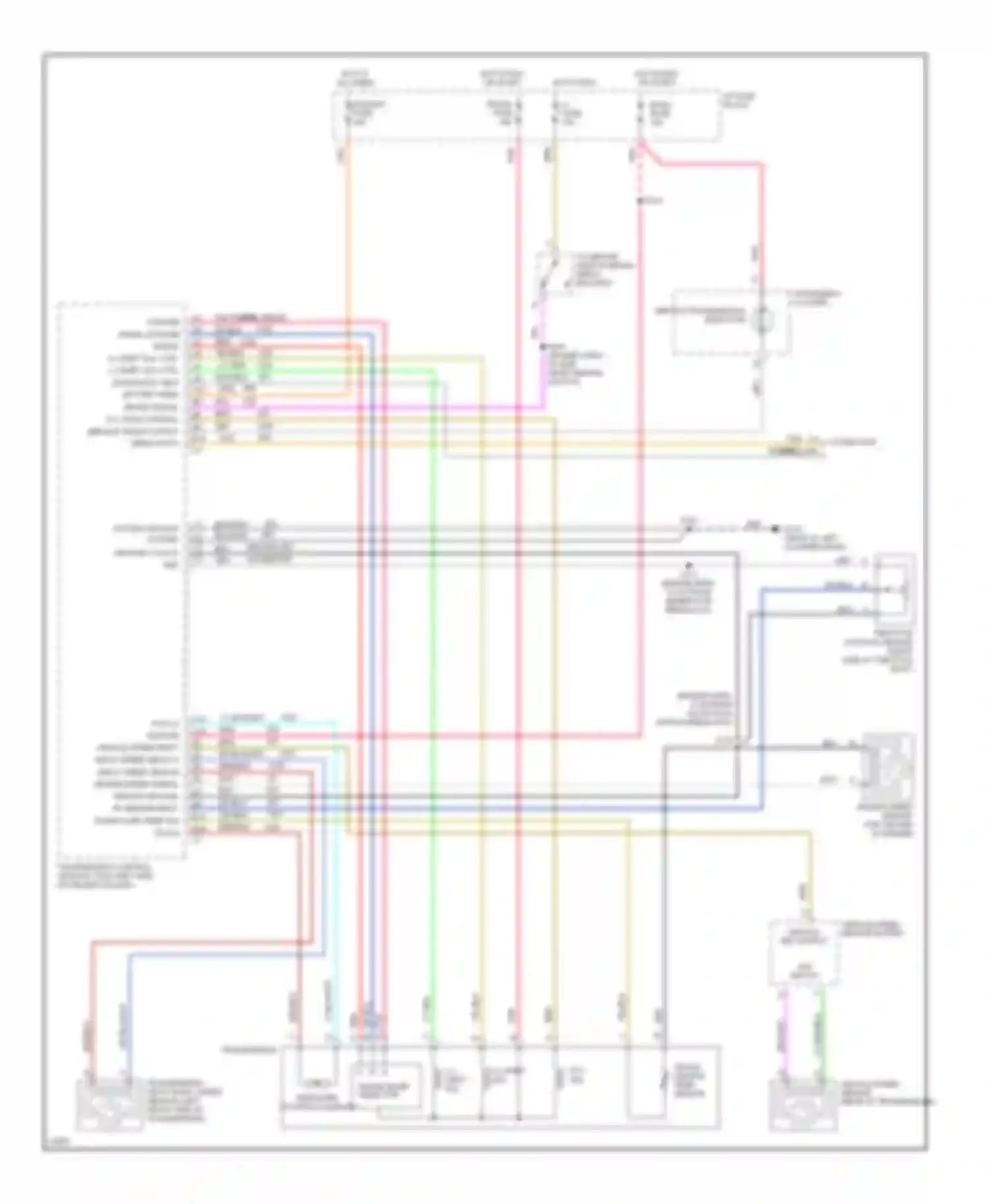 Wiring diagram range mode selector pressure control solenoid for Chevrolet Cutaway P30  (1985-1997) (1 of 1)