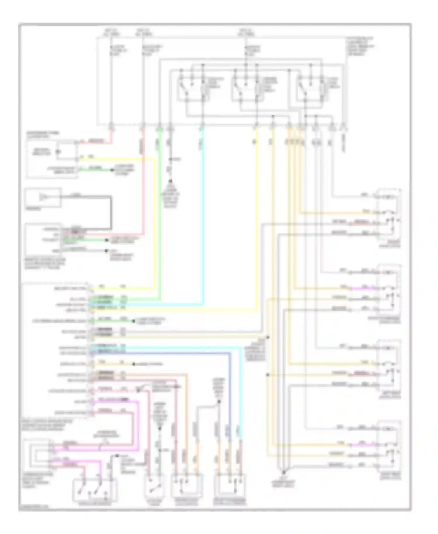 Equinox Chevrolet I (2004-2009): Forced entry circuit