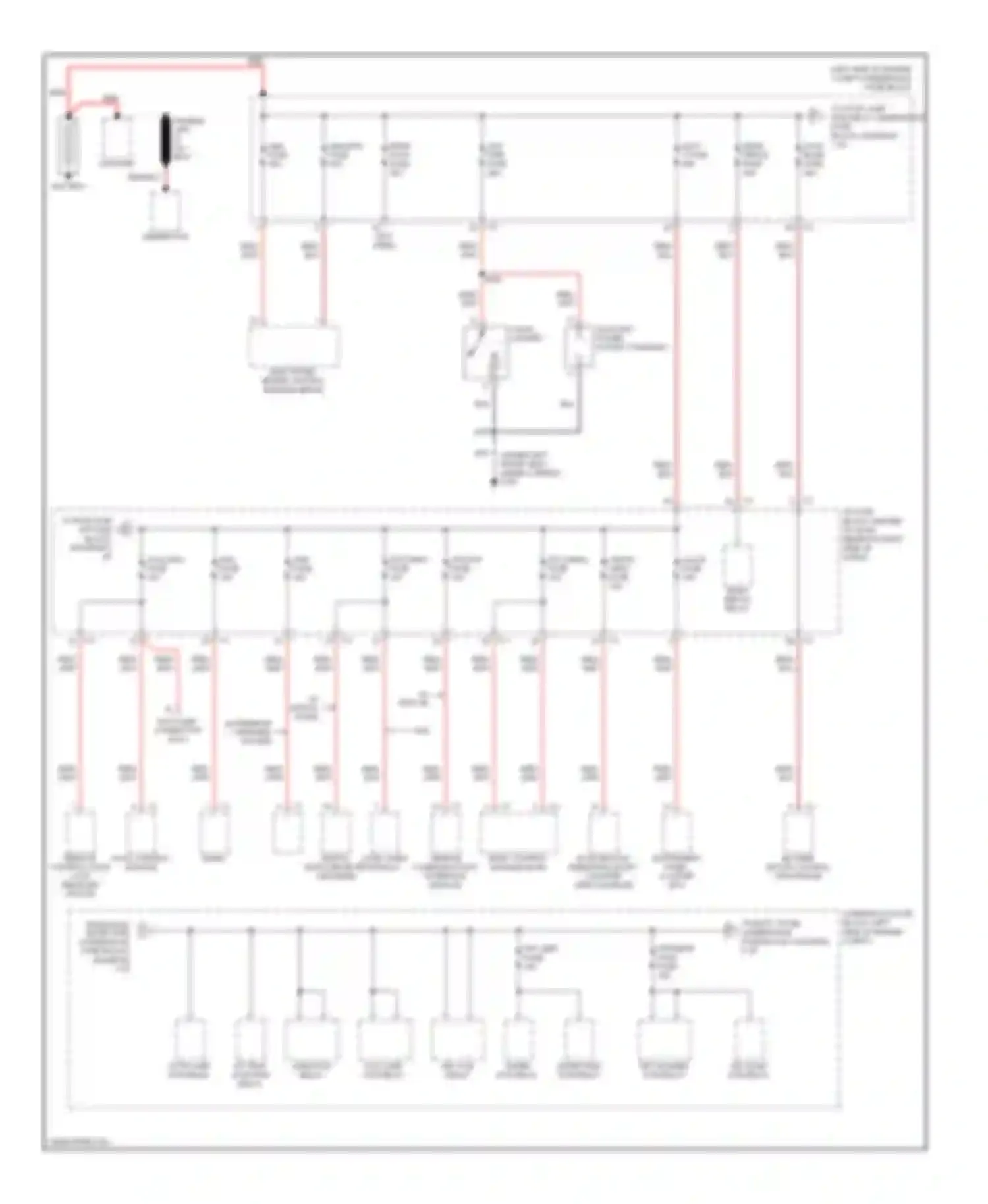Equinox Chevrolet I (2004-2009): Power distribution circuit (1 of 3)