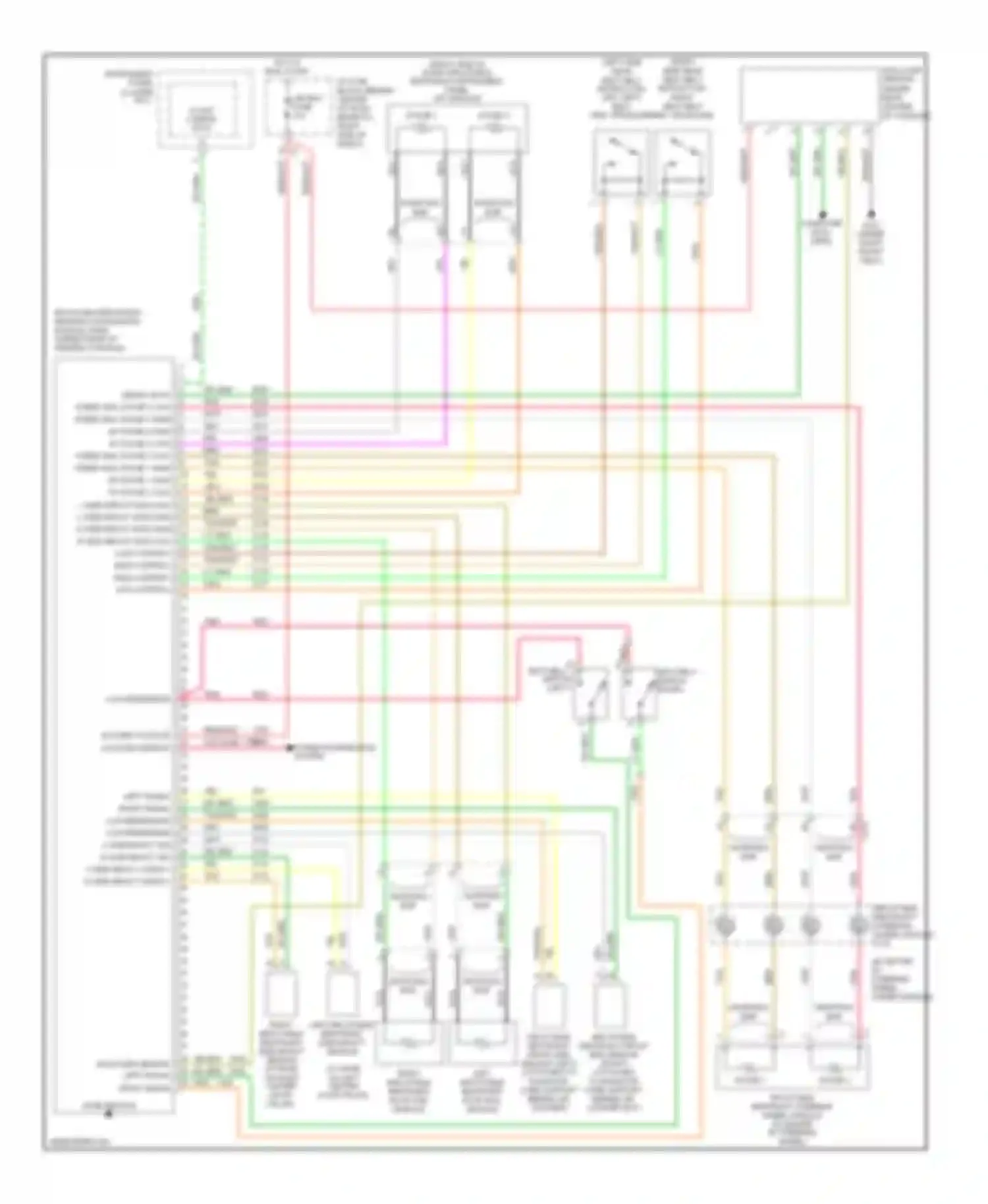 Equinox Chevrolet I (2004-2009): Supplemental restraints circuit