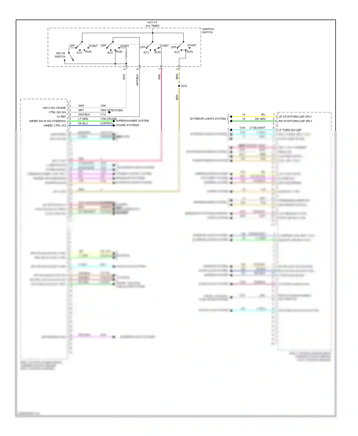 Chevrolet Equinox I (2004-2009) ignition switch wiring diagram  (1 of 5)