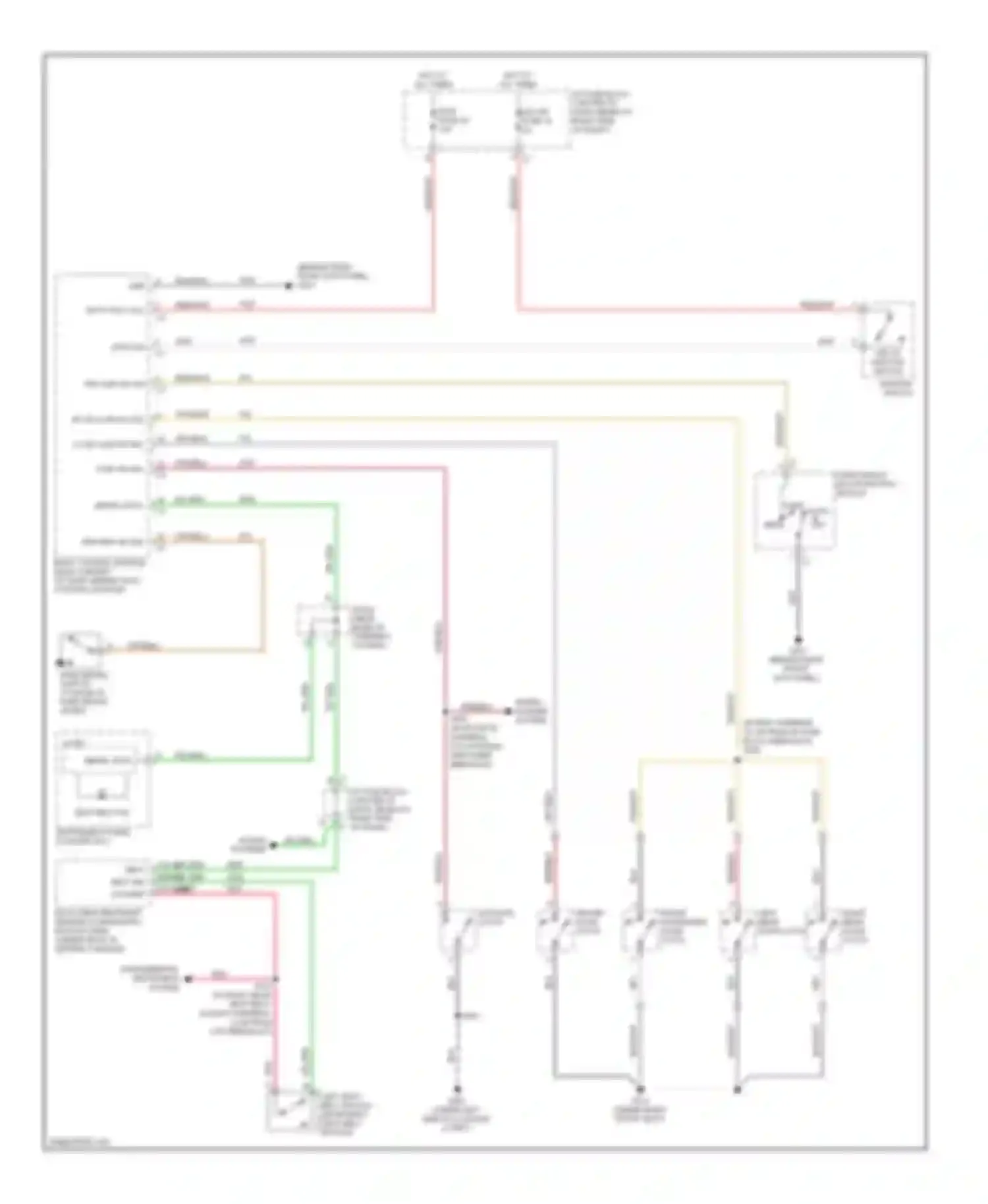 Wiring diagram key-in ignition switch for Chevrolet Equinox I (2004-2009) (2 of 2)