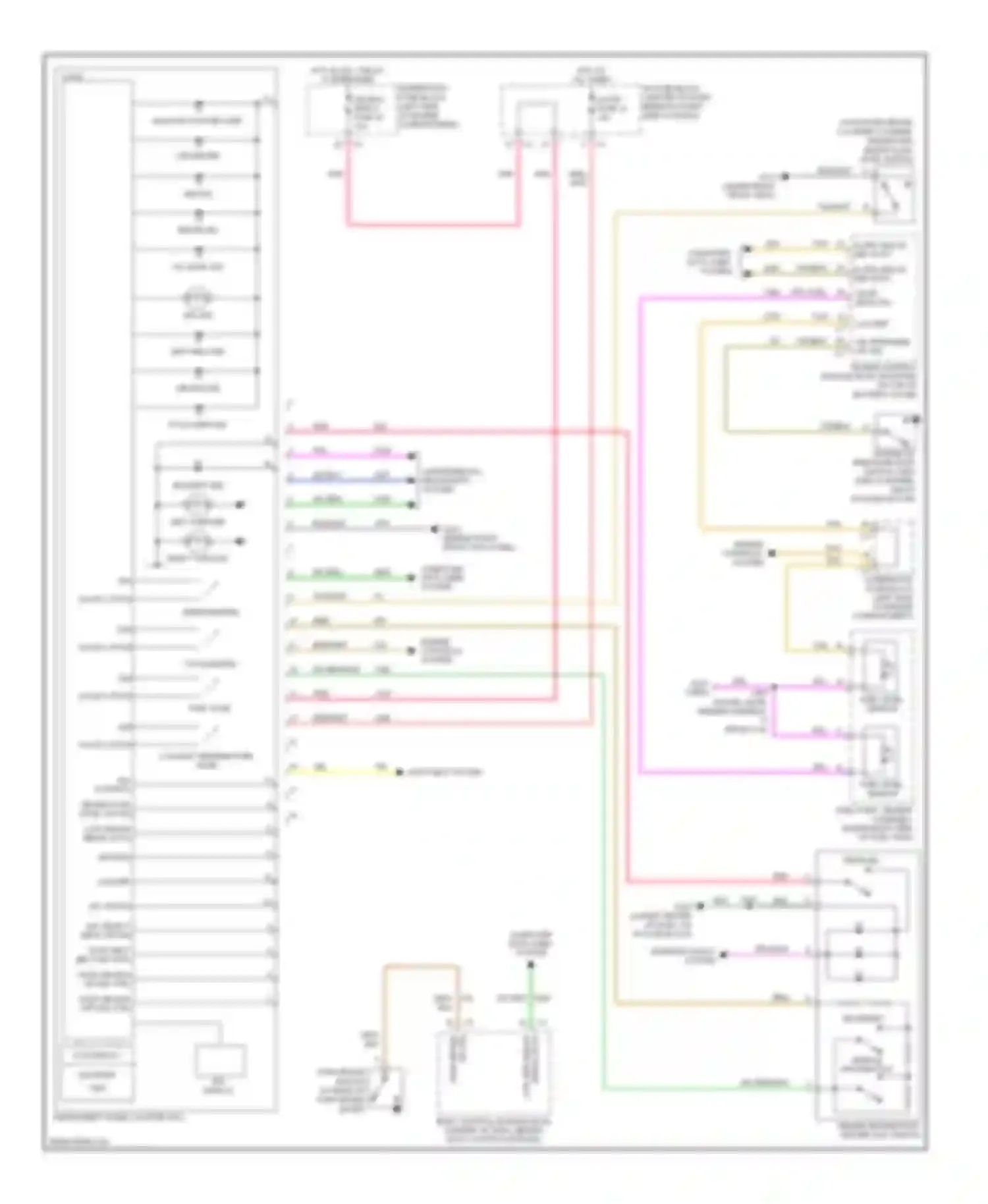 Wiring diagram left turn ind for Chevrolet Equinox I (2004-2009) (2 of 2)