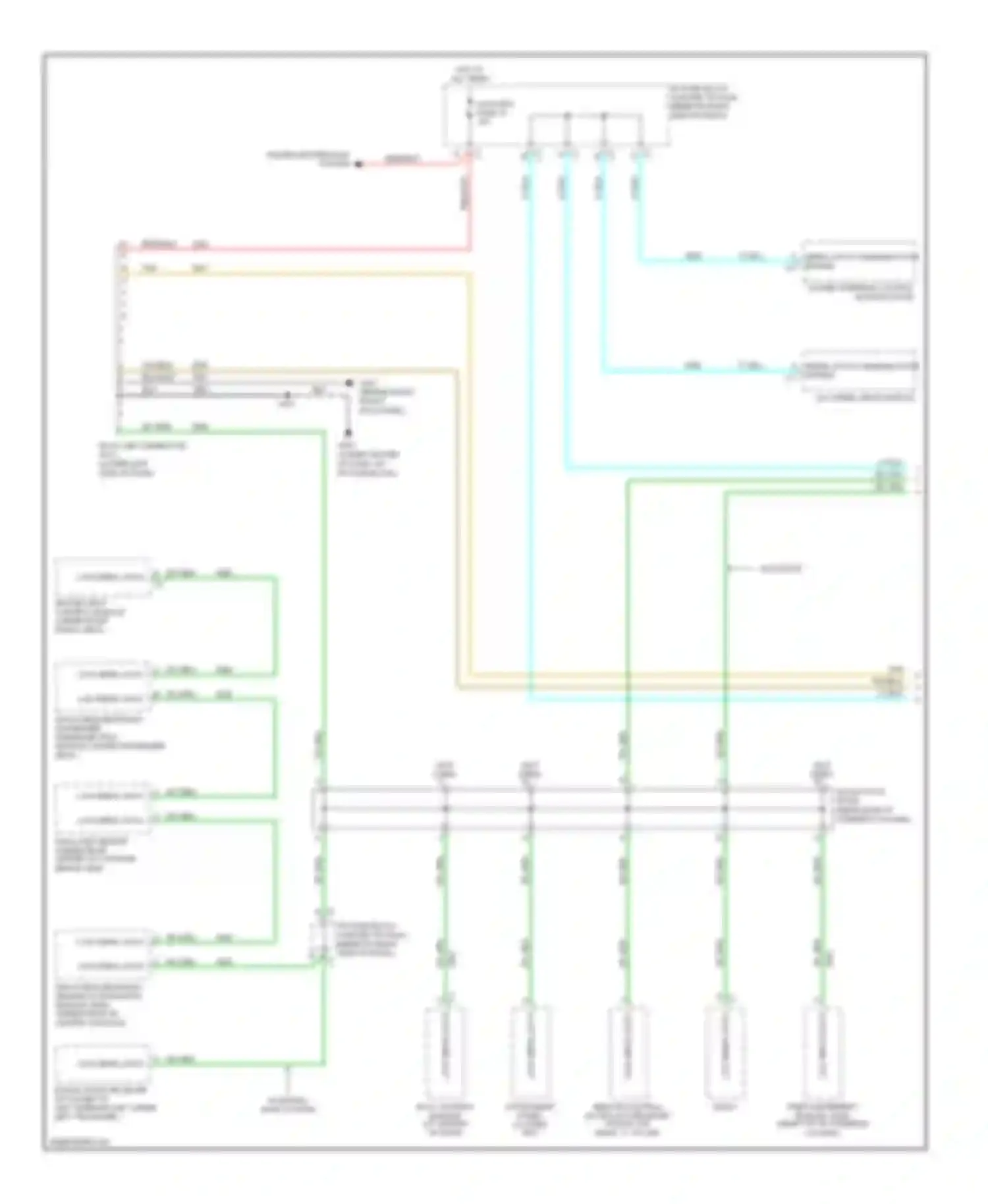 Wiring diagram power distribution system for Chevrolet Equinox I (2004-2009) (2 of 4)