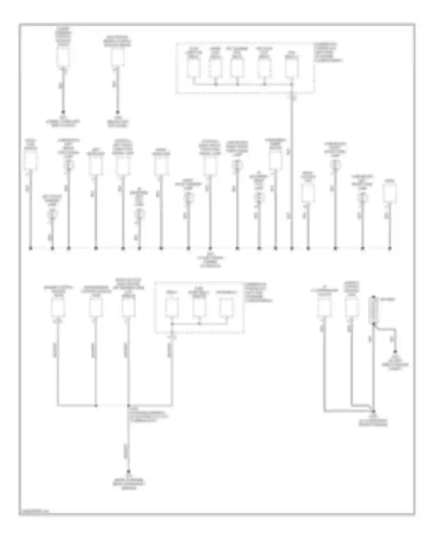 Wiring diagram right front marker lamp for Chevrolet Equinox I (2004-2009) (2 of 2)