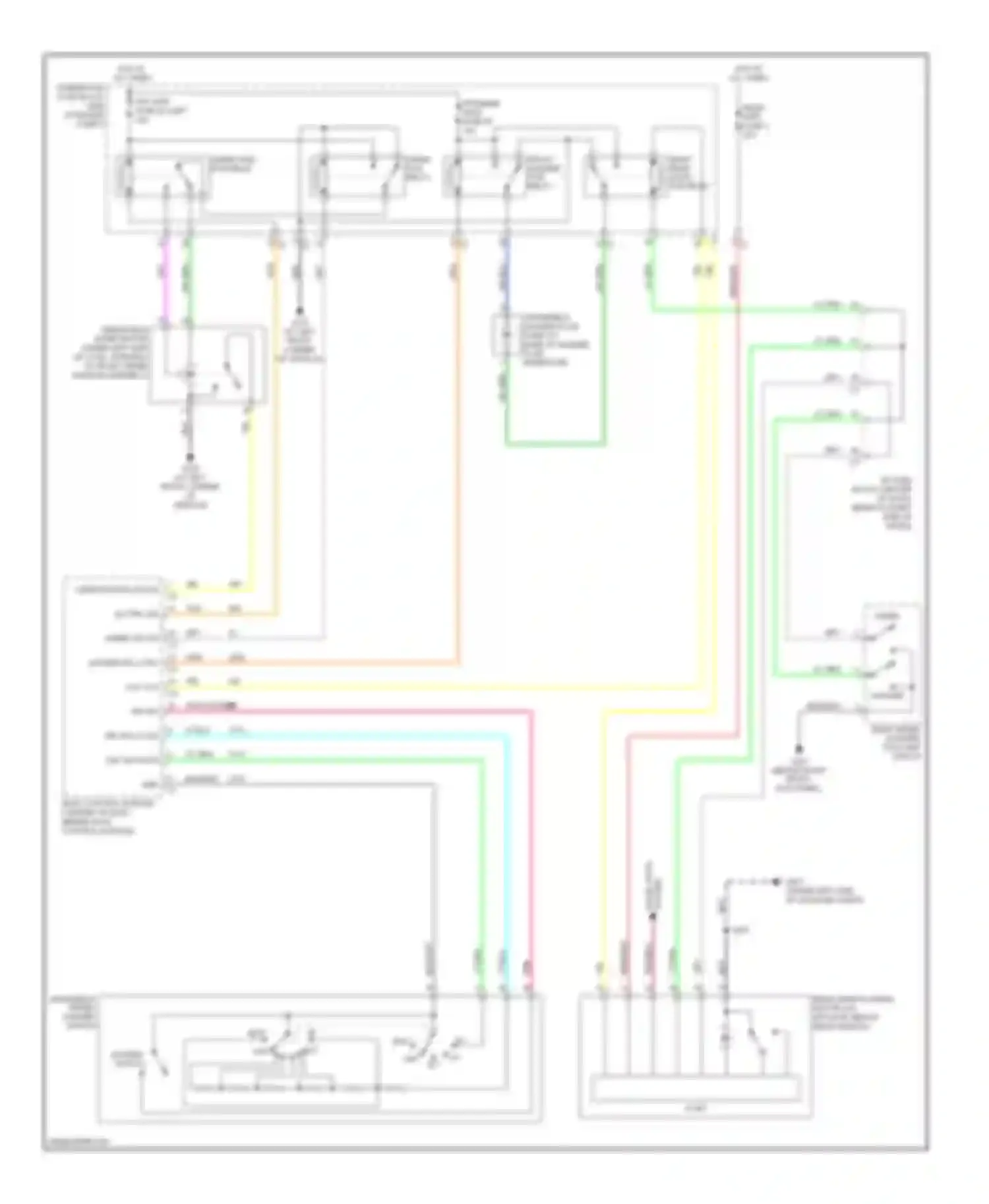 Wiring diagram right rear wash pcb relay for Chevrolet Equinox I (2004-2009) (1 of 1)