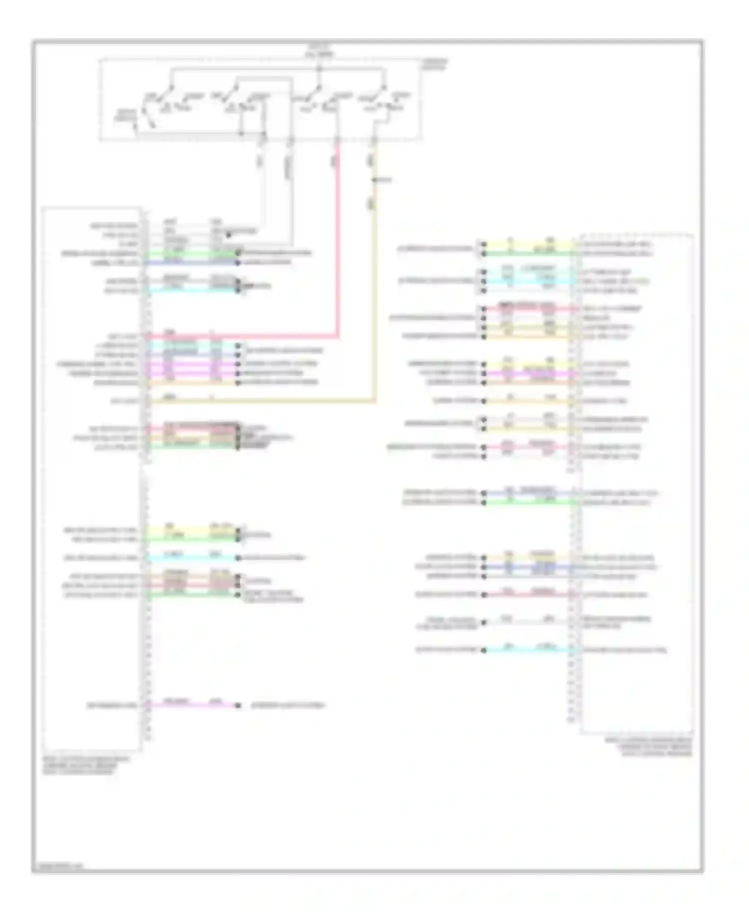 Wiring diagram wiper/washer system for Chevrolet Equinox I (2004-2009) (1 of 2)