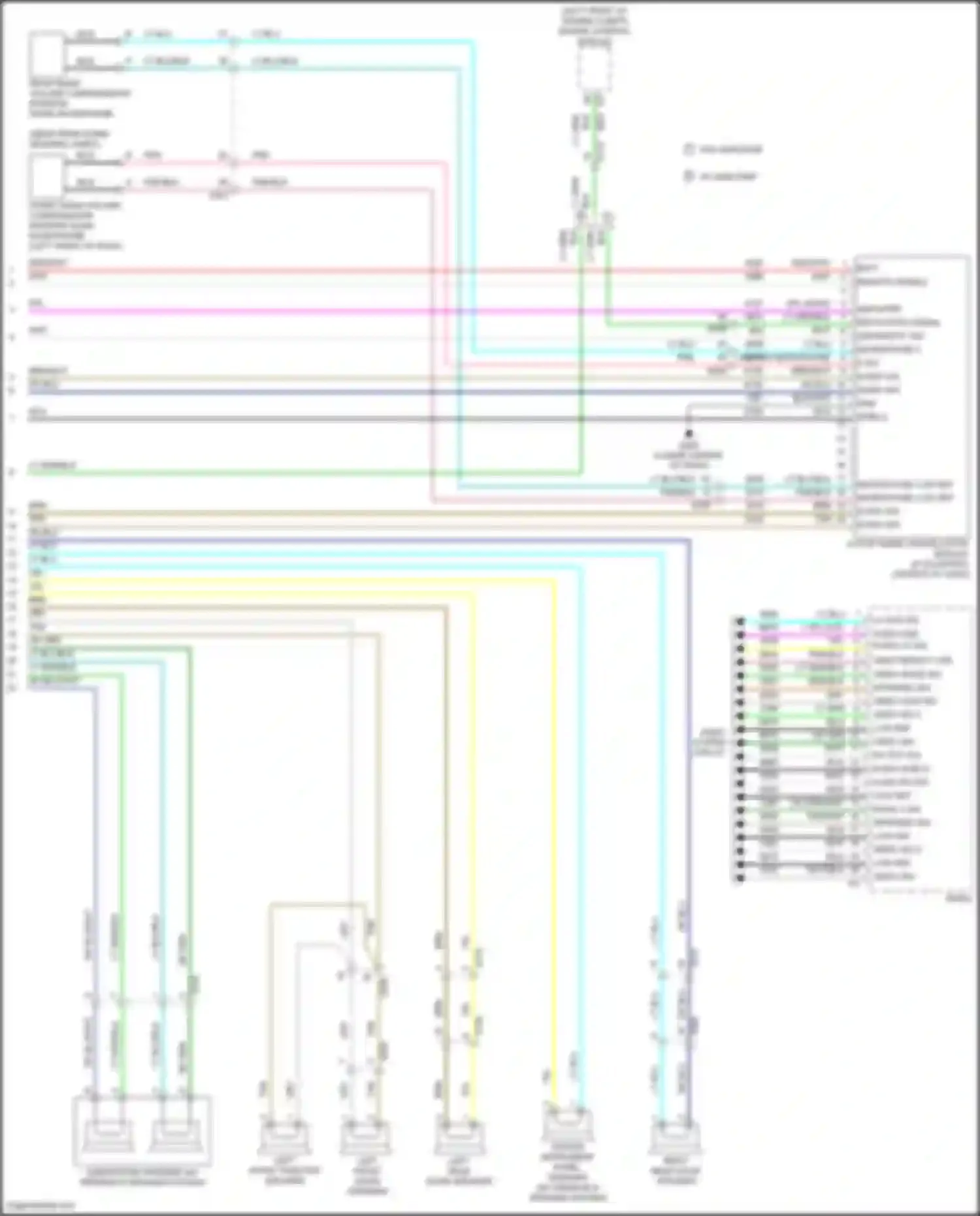 Wiring diagram active noise cancellation module for Chevrolet Equinox II facelift (2015-2017) (2 of 4)