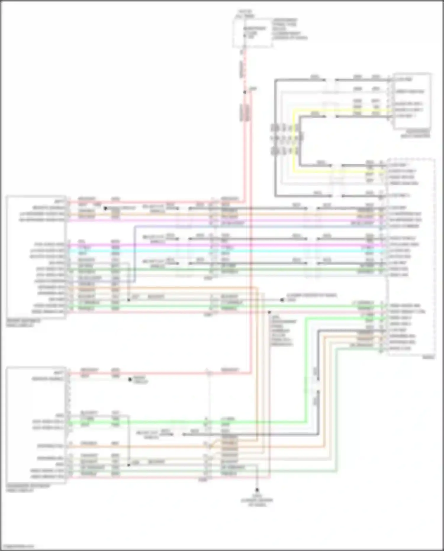 Wiring diagram audio/video input adapter for Chevrolet Equinox II facelift (2015-2017) (1 of 1)