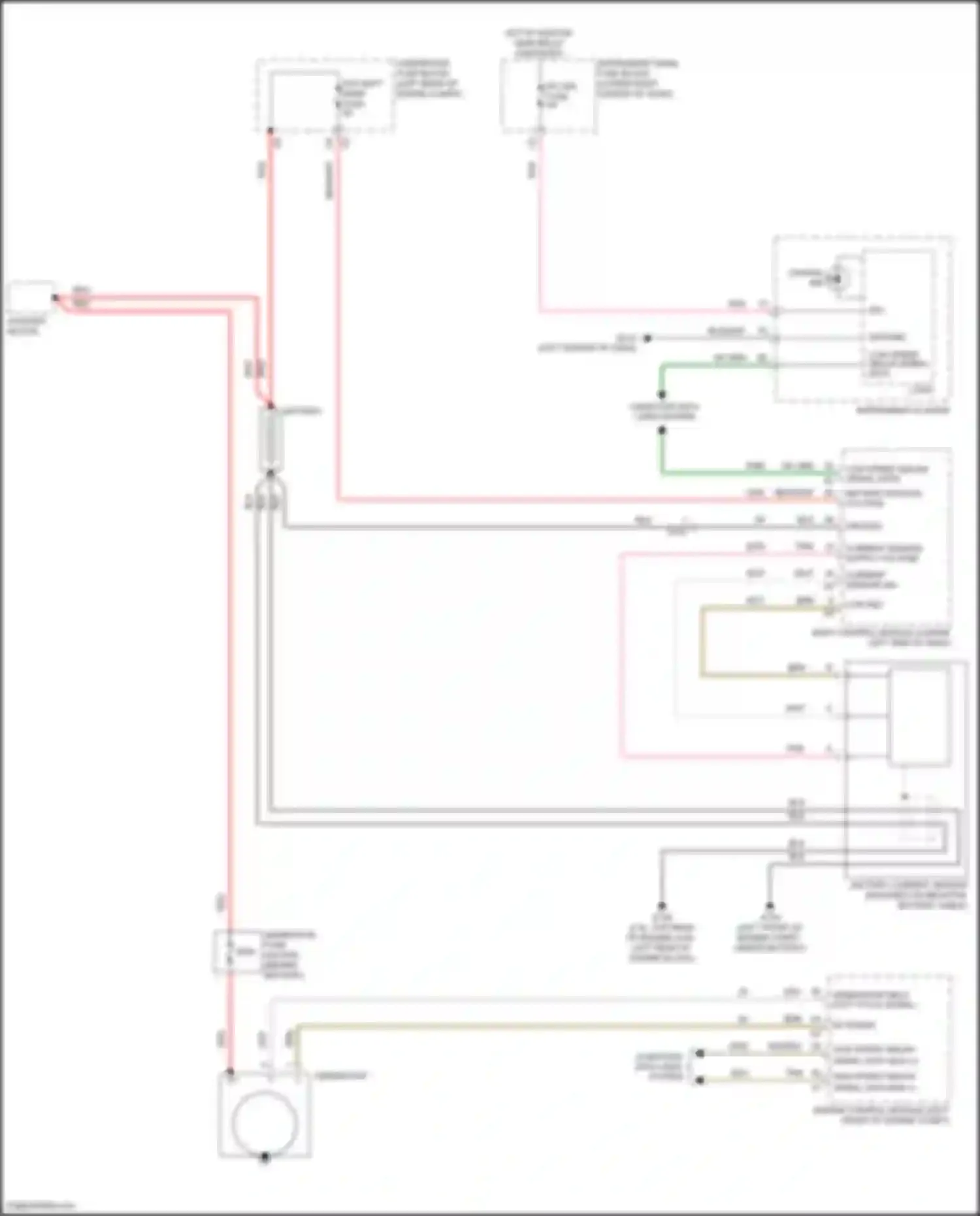Wiring diagram battery current sensor for Chevrolet Equinox II facelift (2015-2017) (2 of 4)