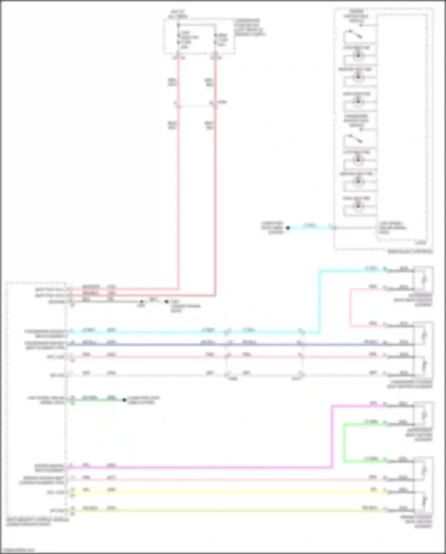Wiring diagram driver heated seat cushion element ctrl for Chevrolet Equinox II facelift (2015-2017) (1 of 1)