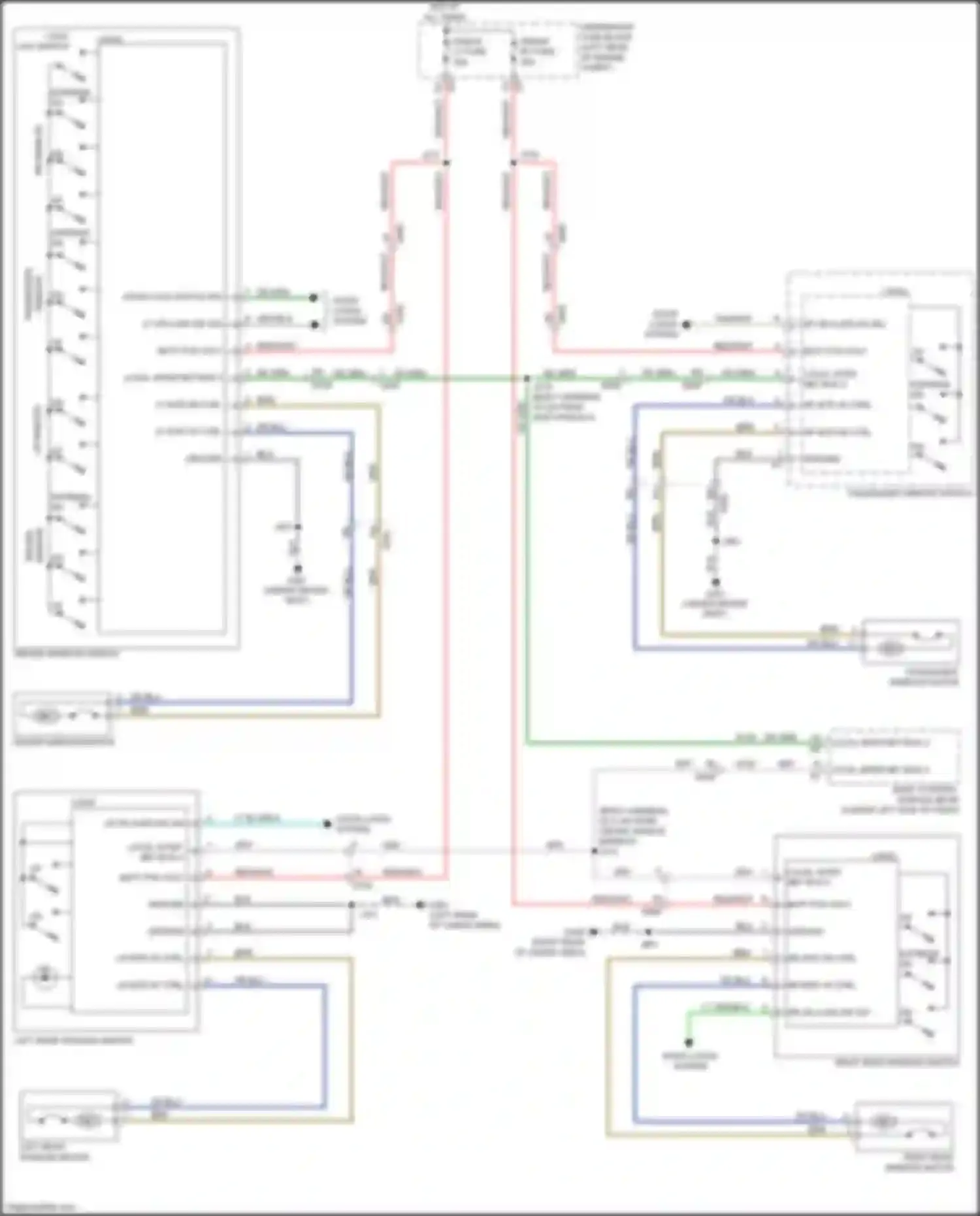 Wiring diagram driver window switch for Chevrolet Equinox II facelift (2015-2017) (7 of 8)