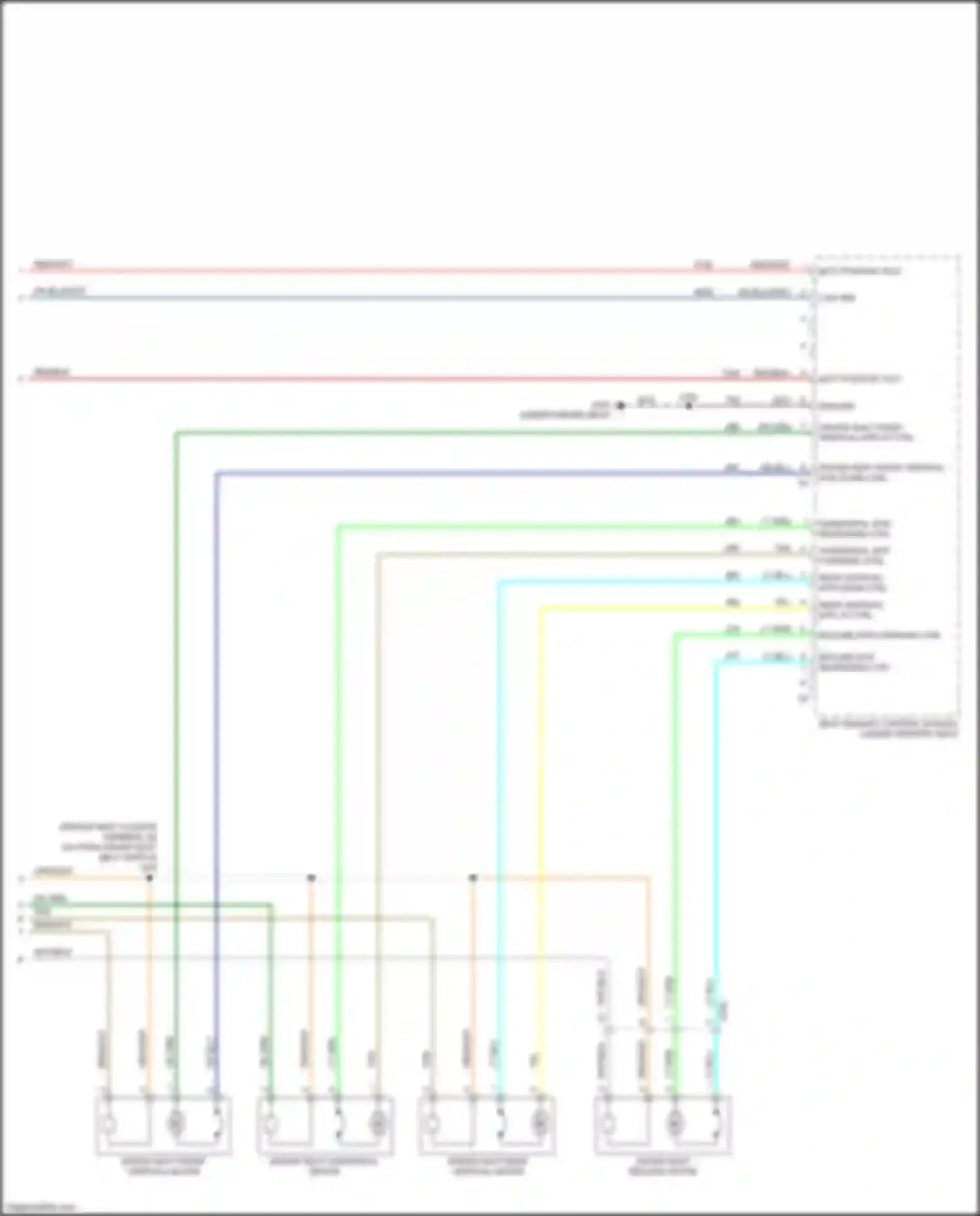 Wiring diagram horizontal mtr forward ctrl for Chevrolet Equinox II facelift (2015-2017) (1 of 1)