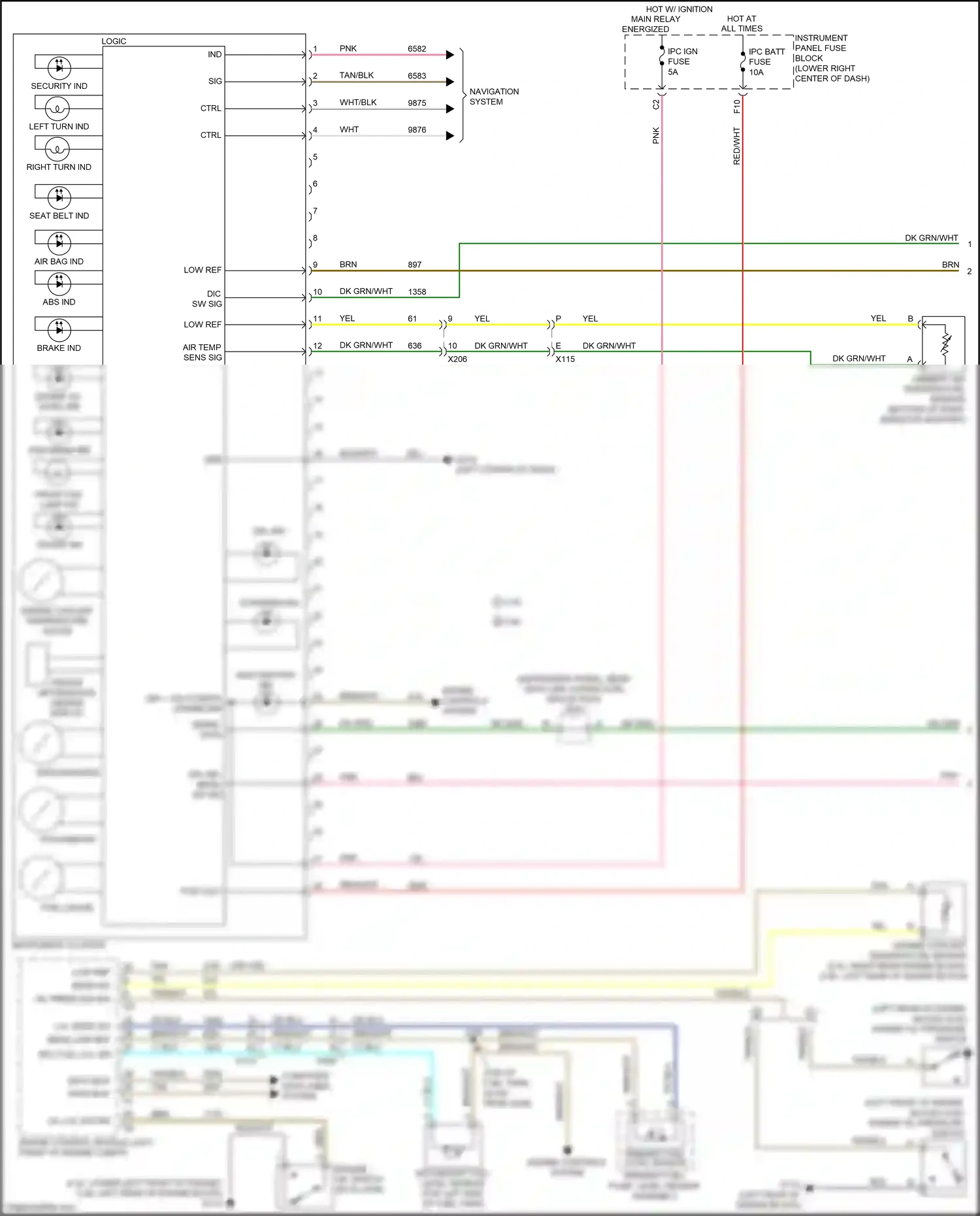 Chevrolet Equinox II facelift (2015-2017) ign 1 volt/check engine ind wiring diagram  (1 of 1)